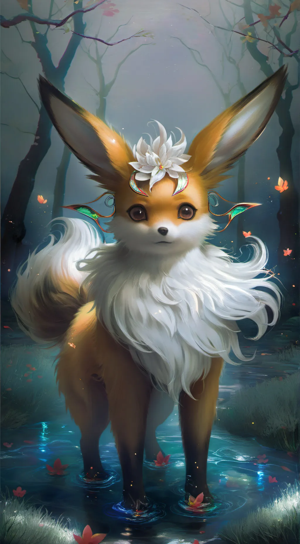 ai character: Flareon  background