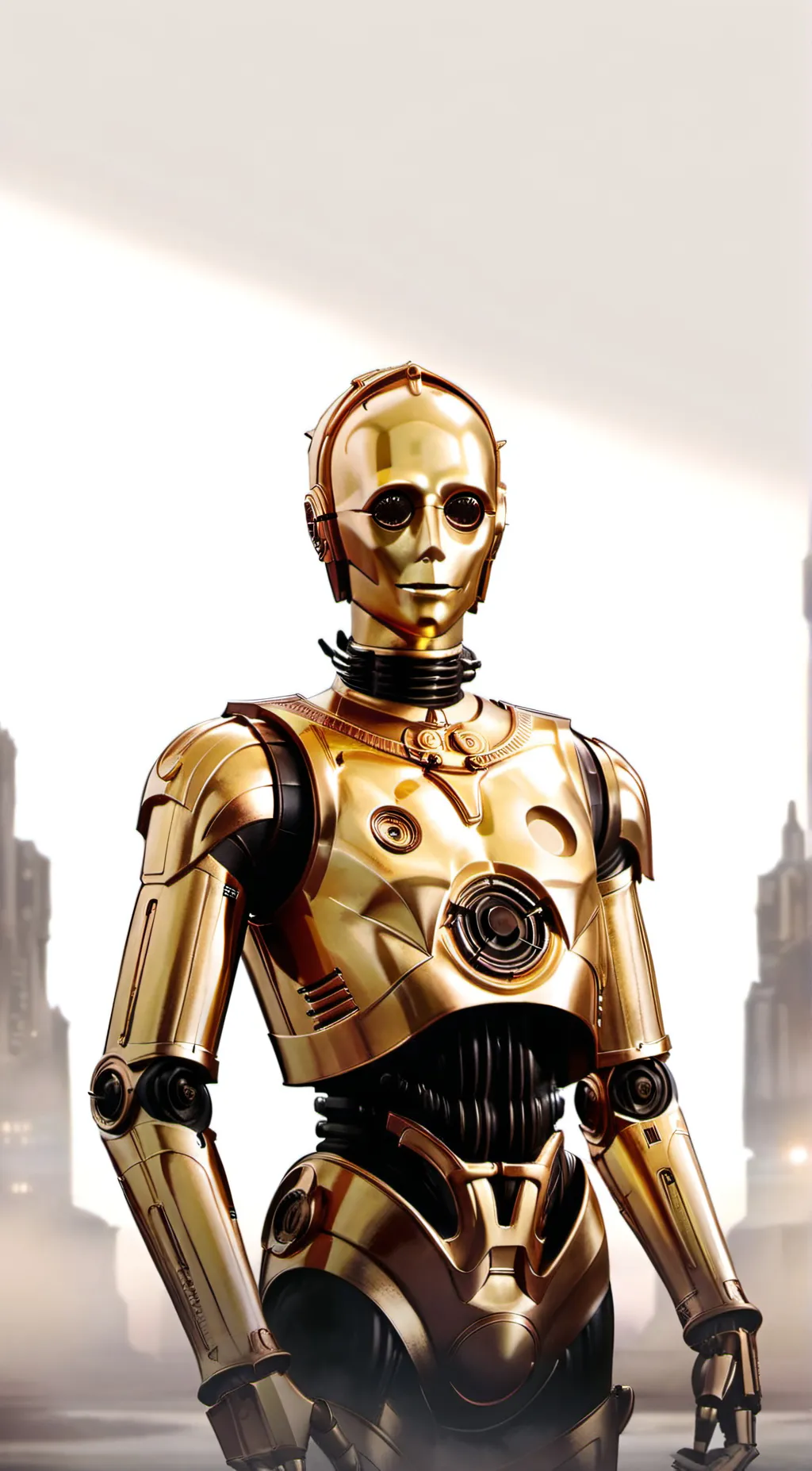 ai character: c-3po fromwish.com background