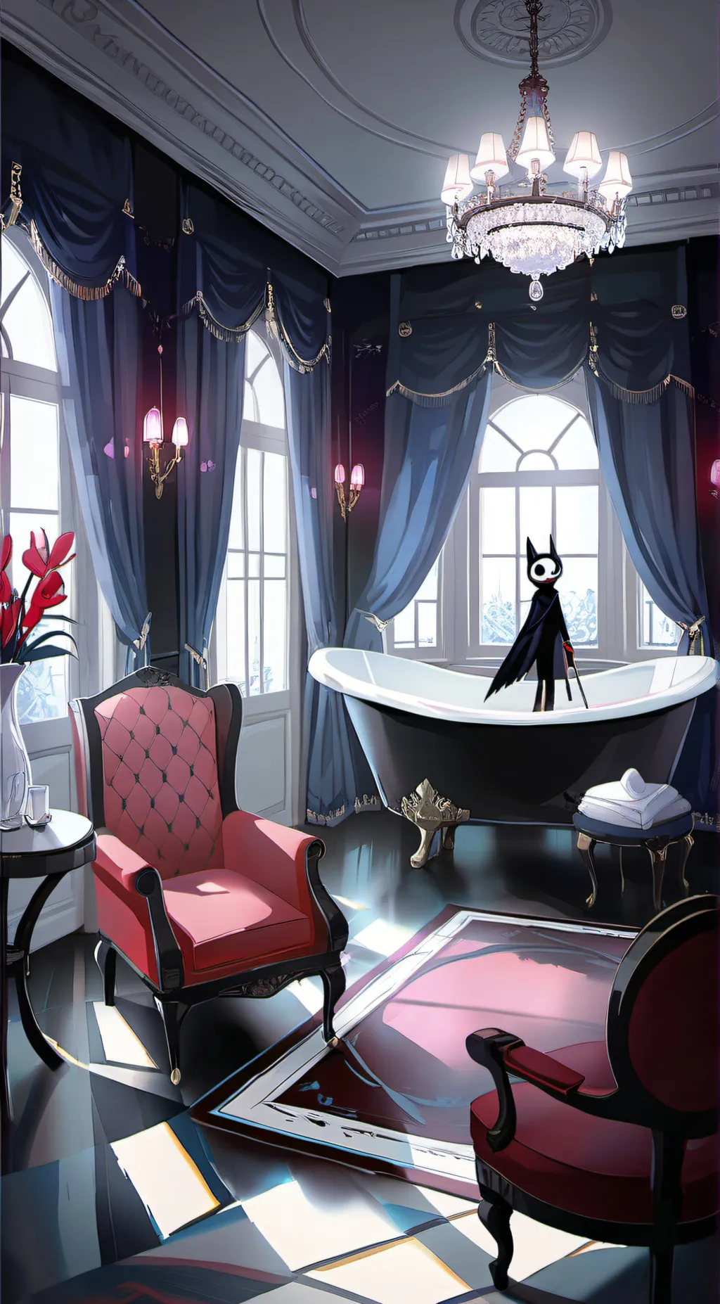 ai character: Hazbin hotel background