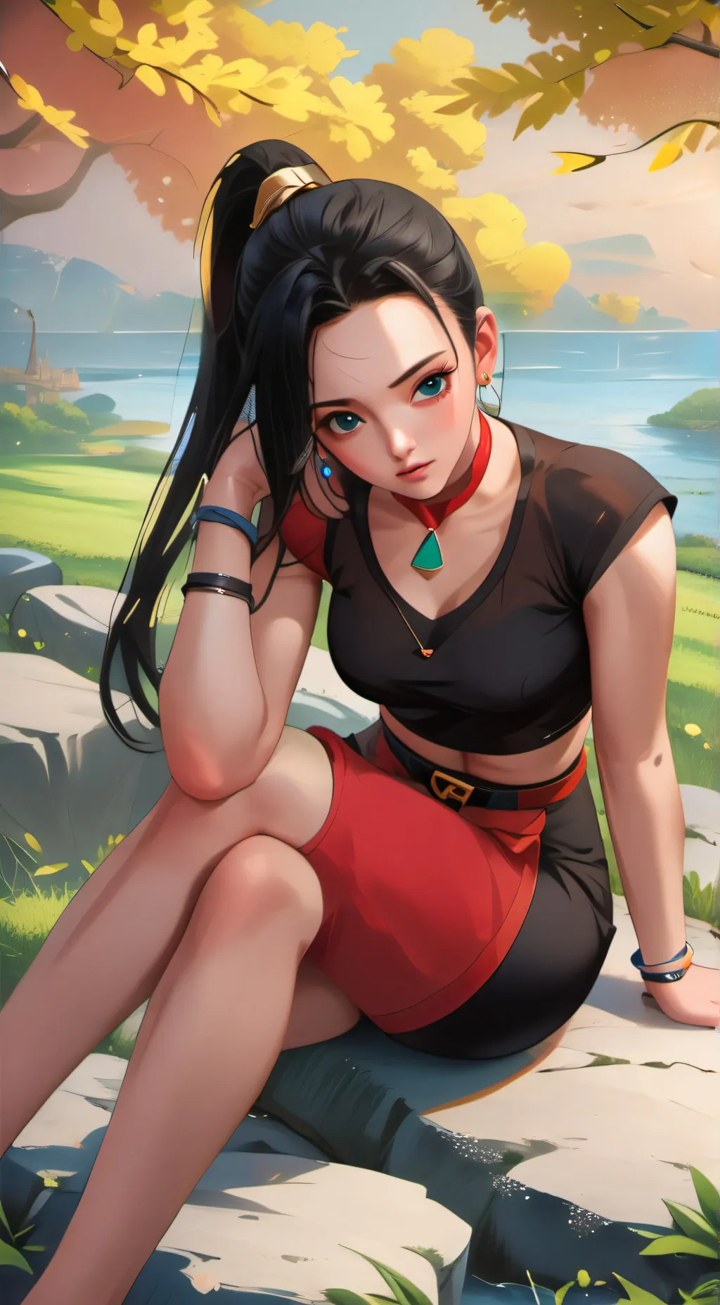 ai character: Kale  background