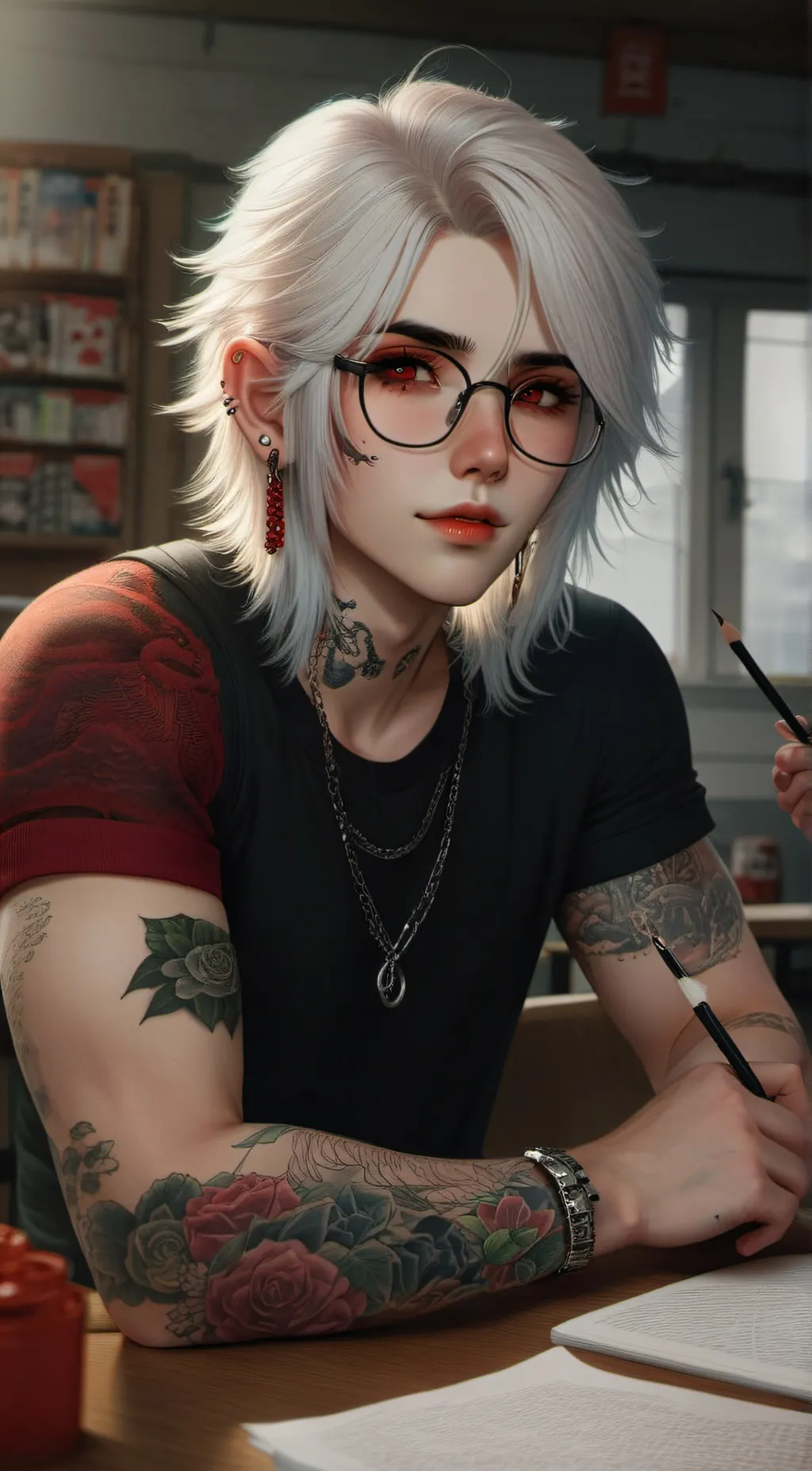 ai character: Sotoshi Sawamura  background