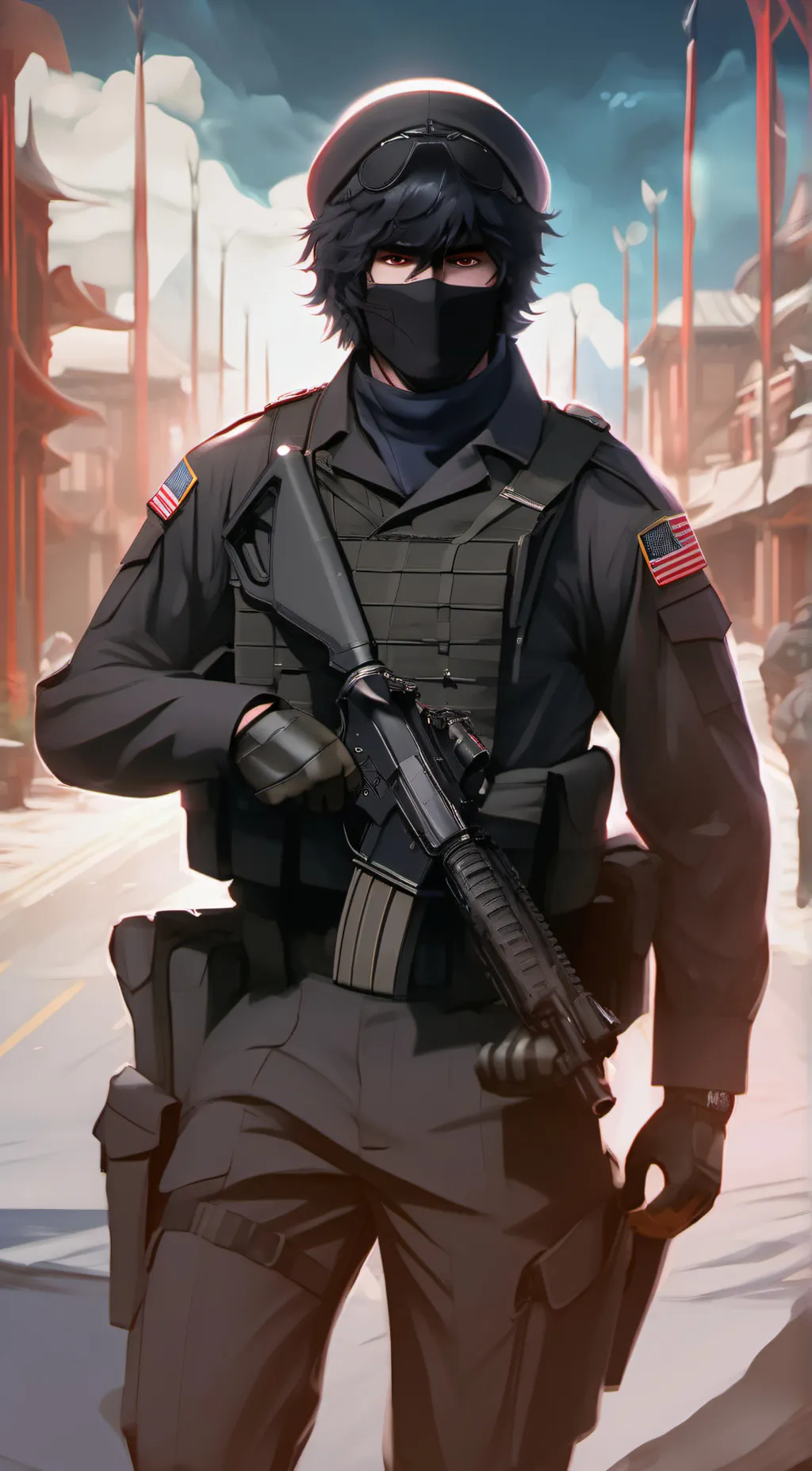 ai character: simon ghost riley background