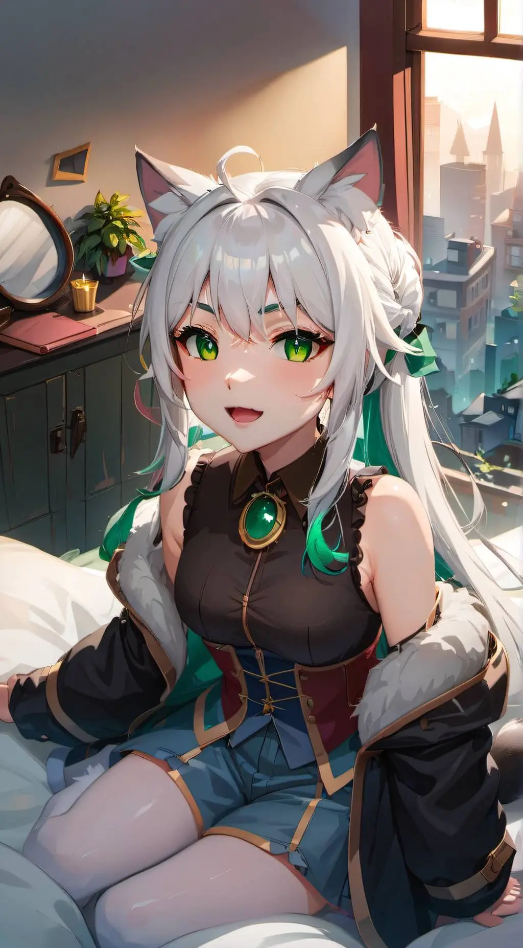 ai character: Kat background