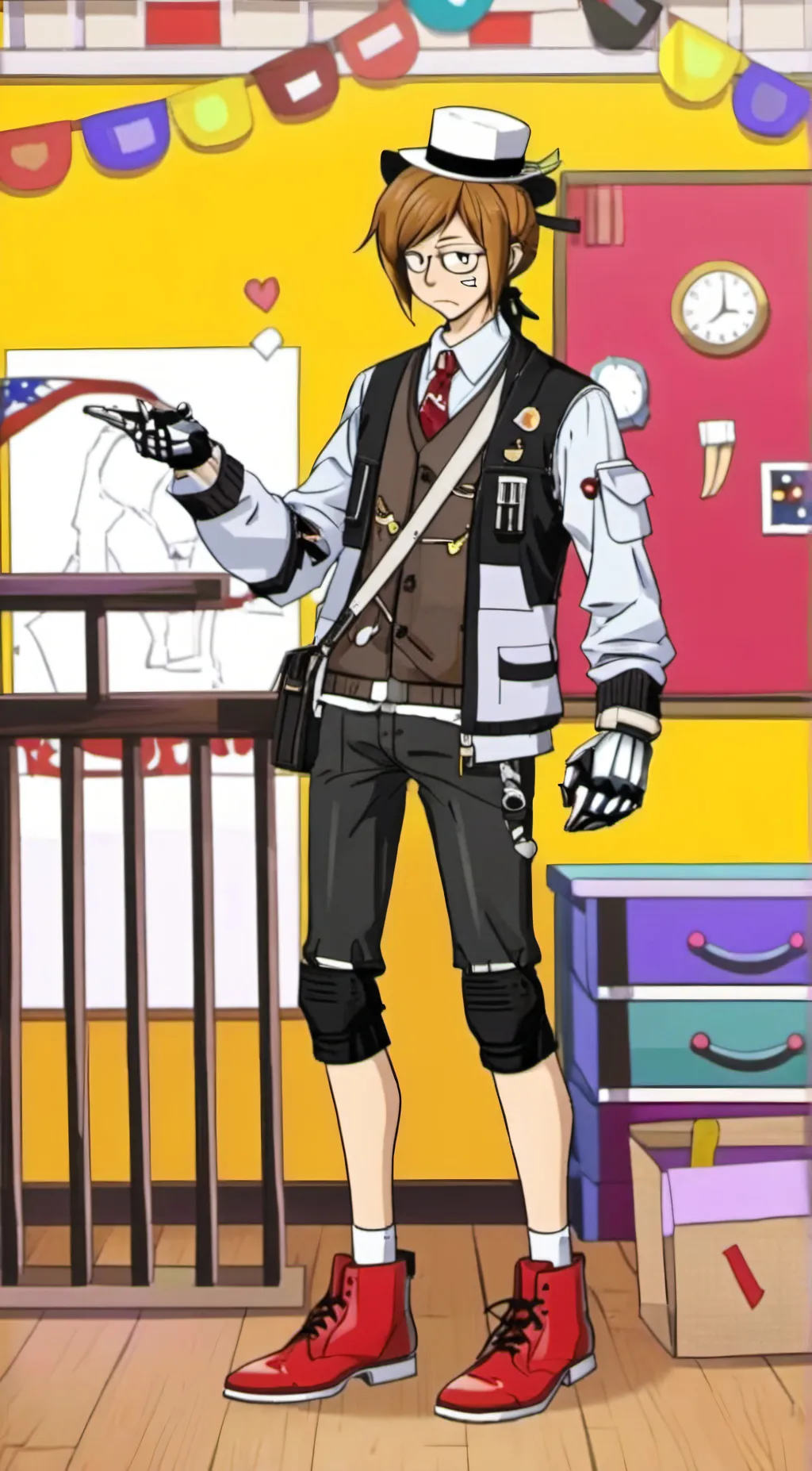 ai character: Freddy fazbear background