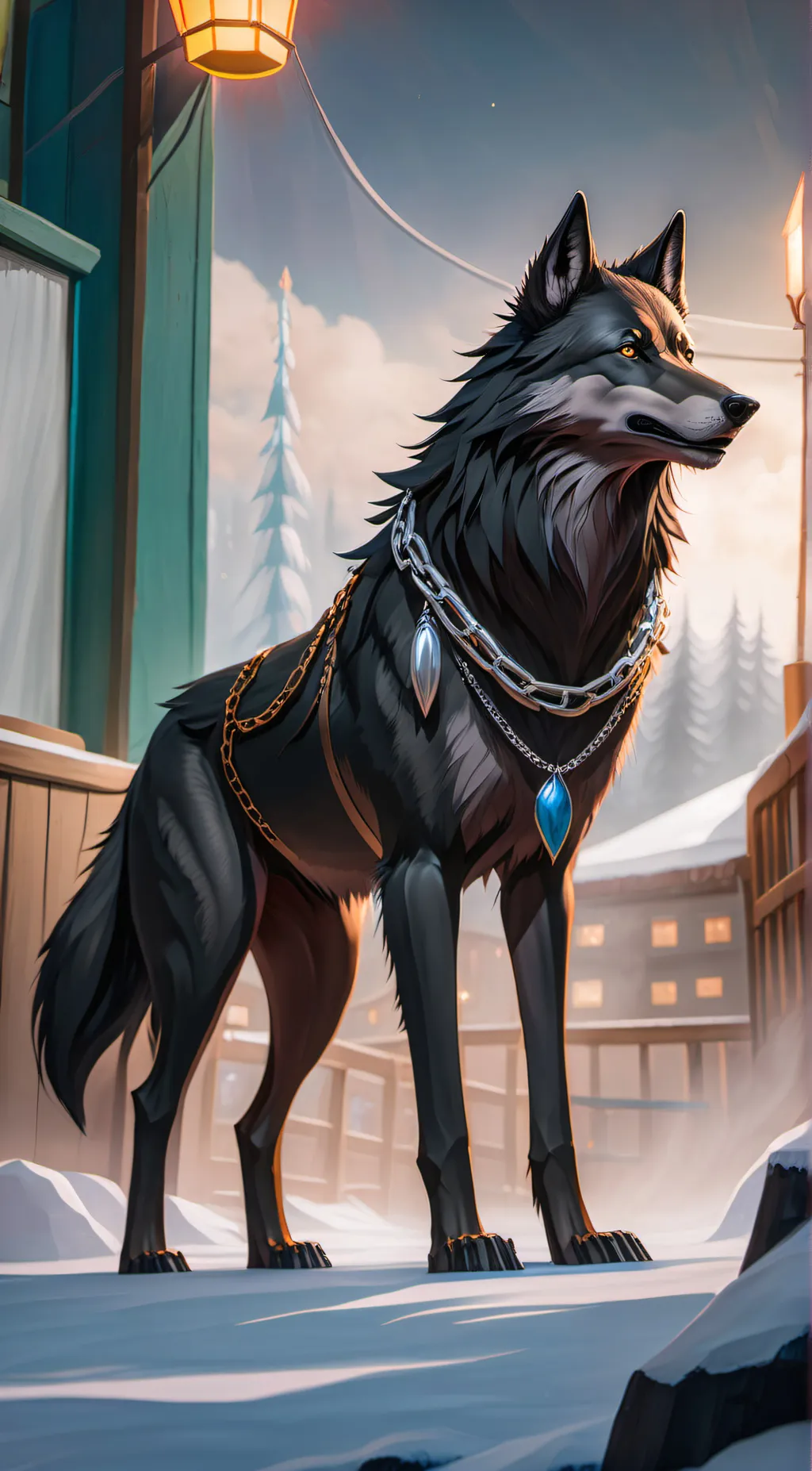 ai character: shadow background