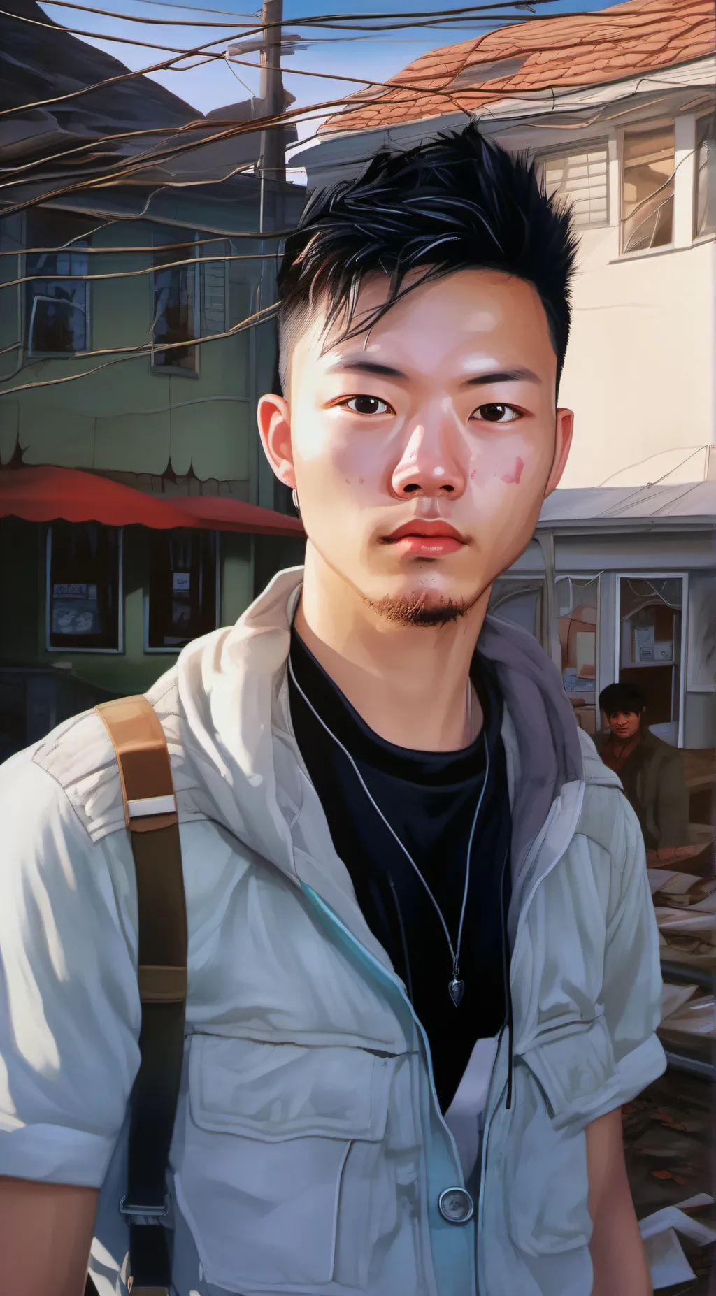 ai character: Jayson Simangan background