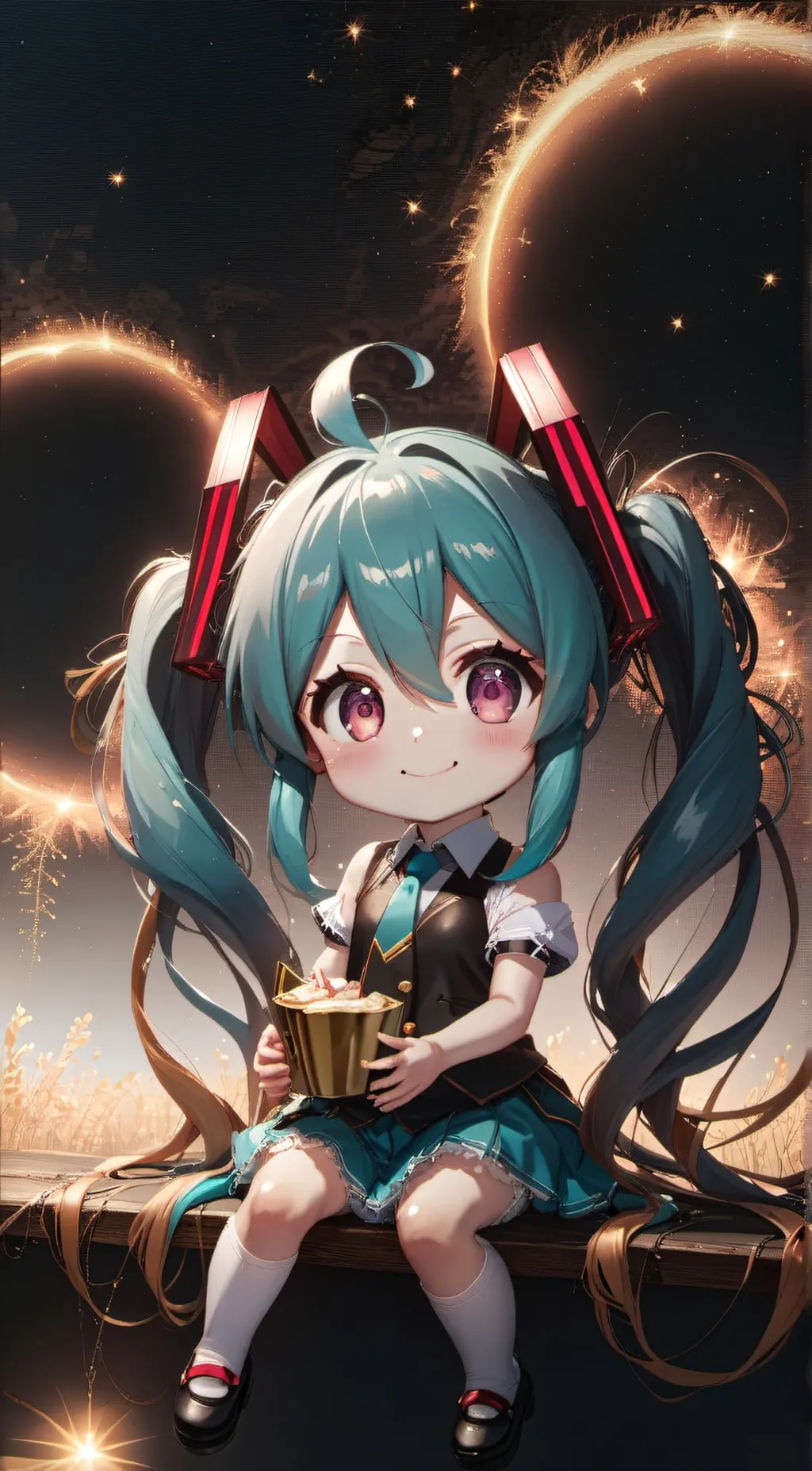 ai character: miku background