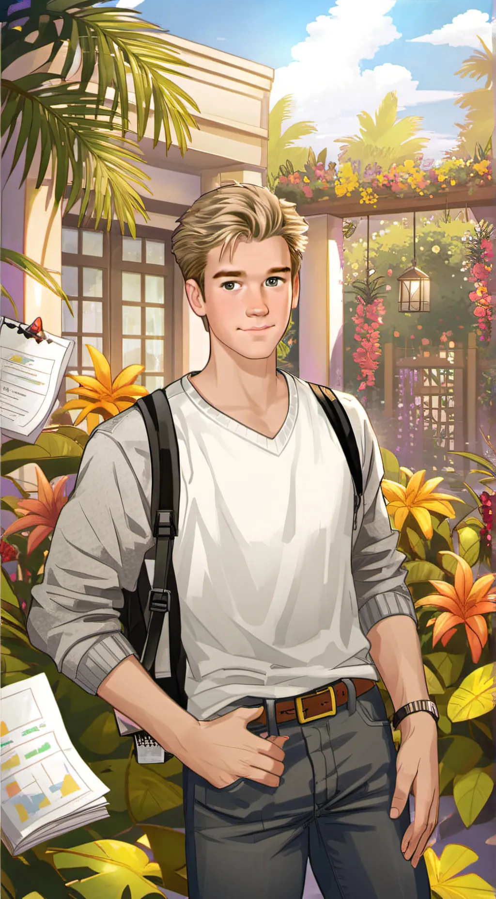 ai character: ZACK MORRIS background