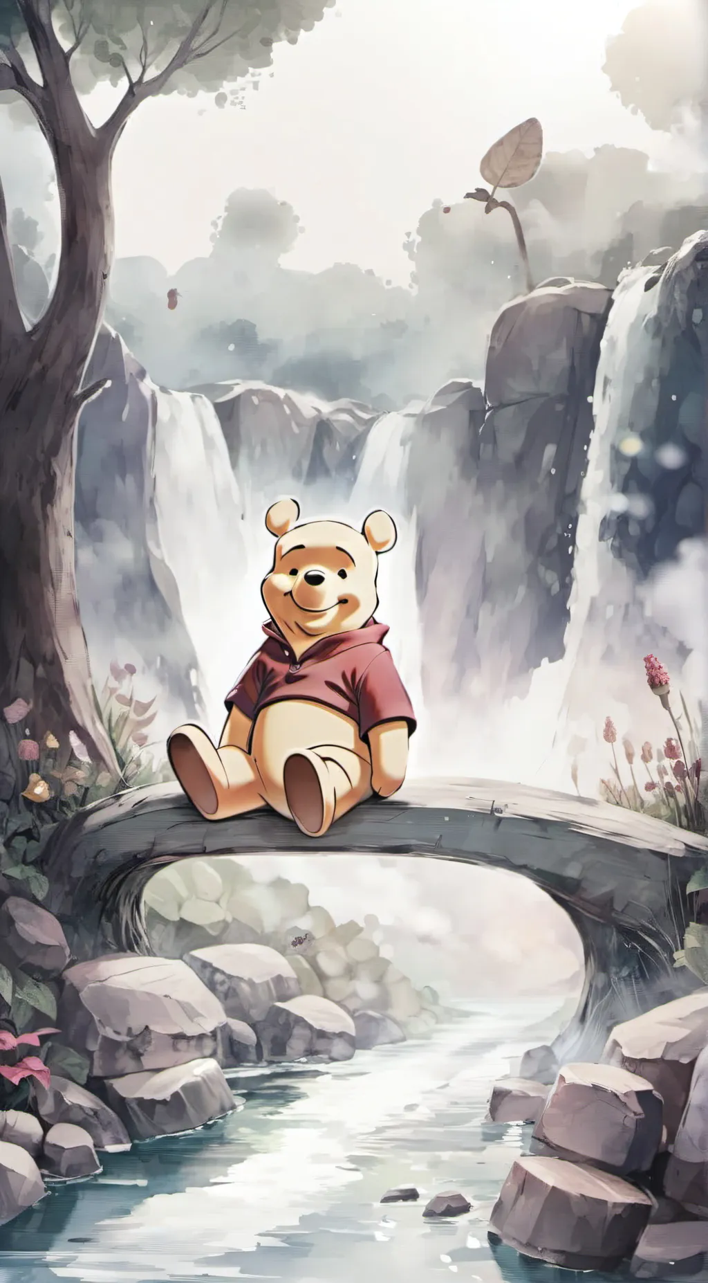 ai character: Winnie the Pooh background