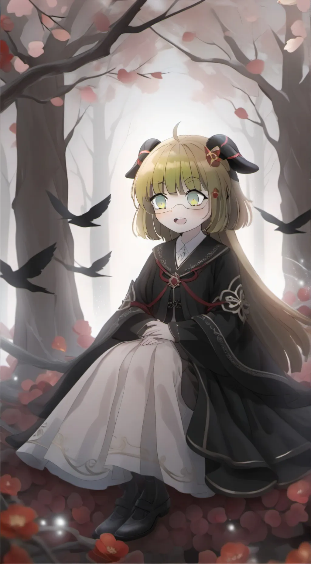 ai character: light girl background