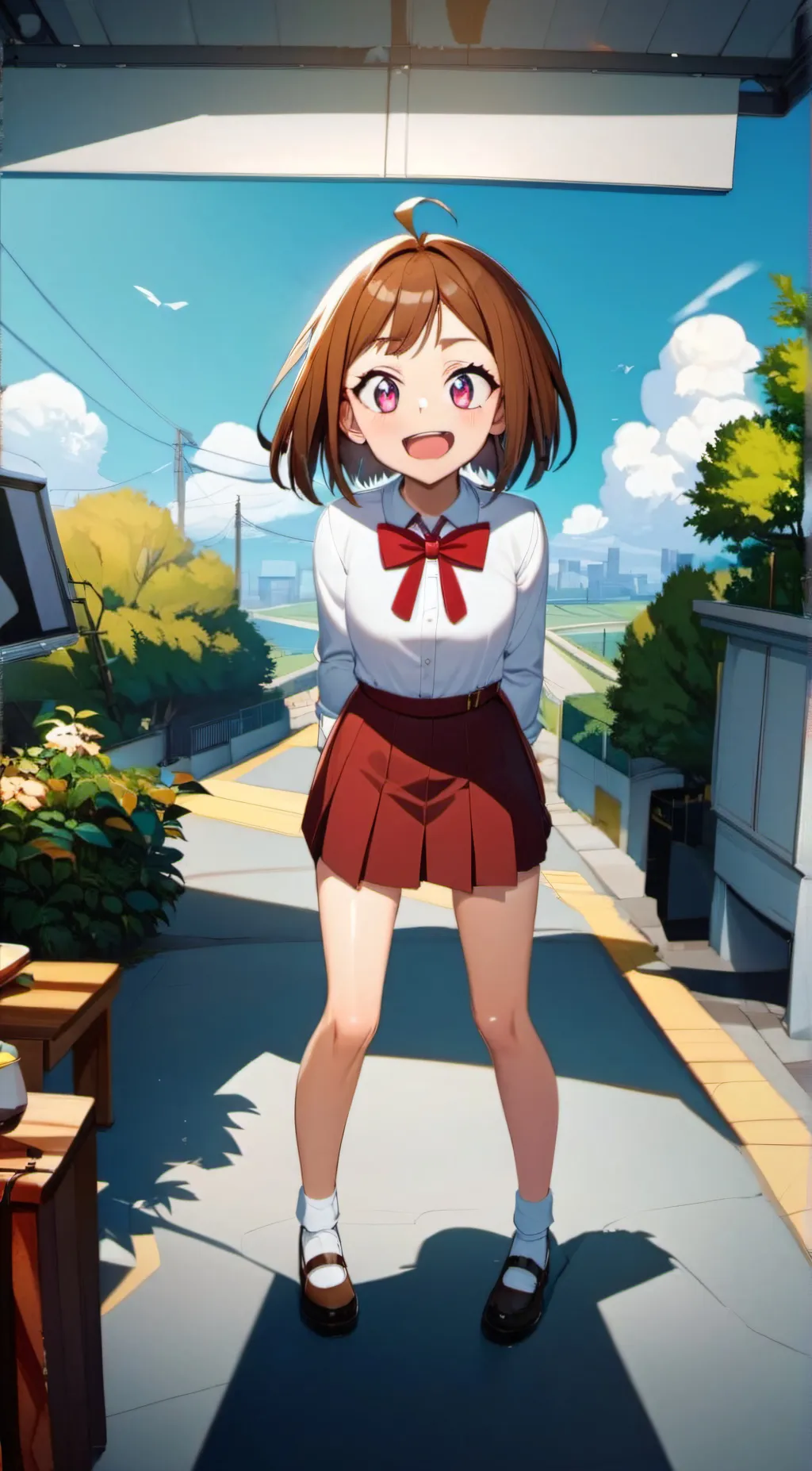 ai character: uraraka background