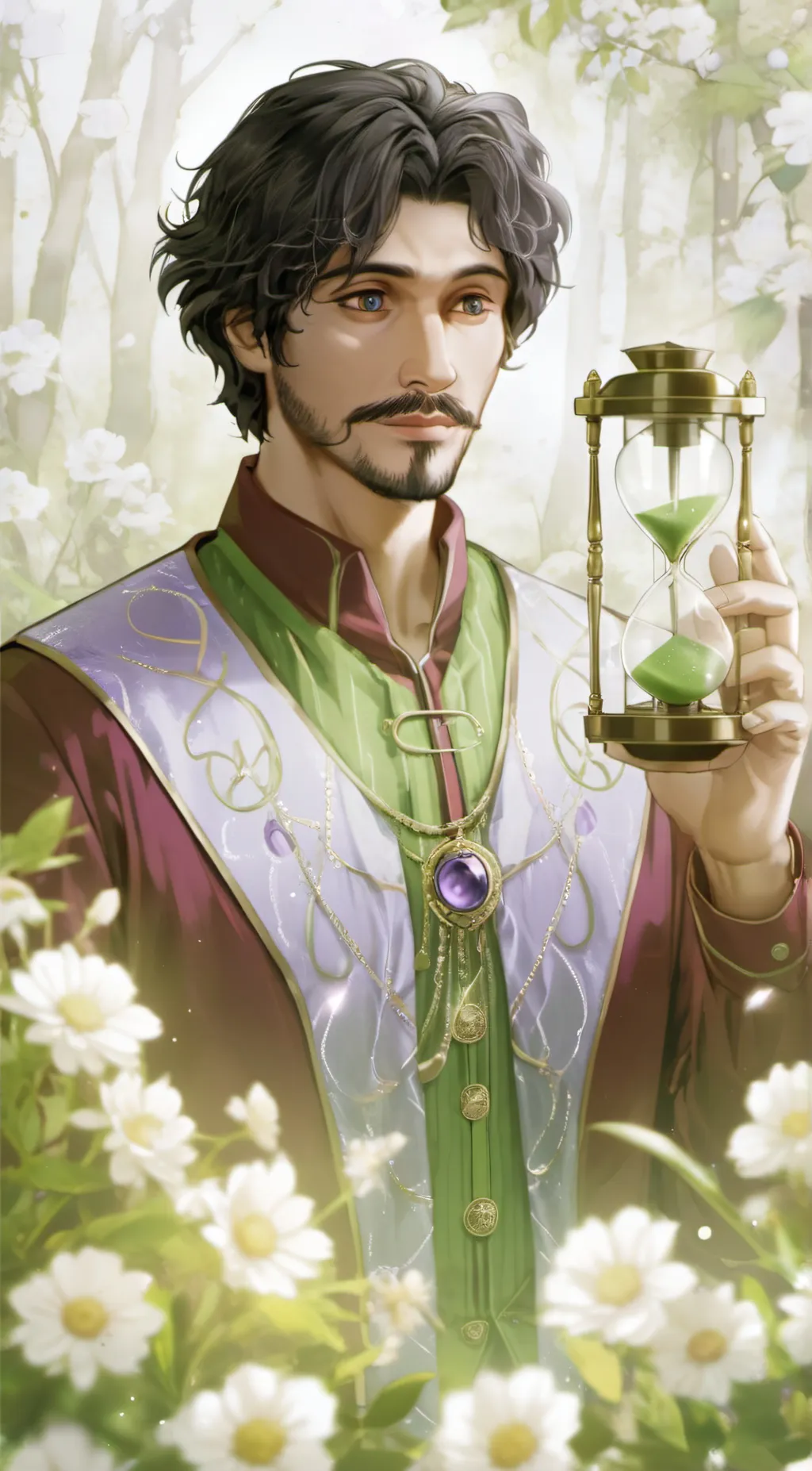 ai character: tio Bruno madrigal background