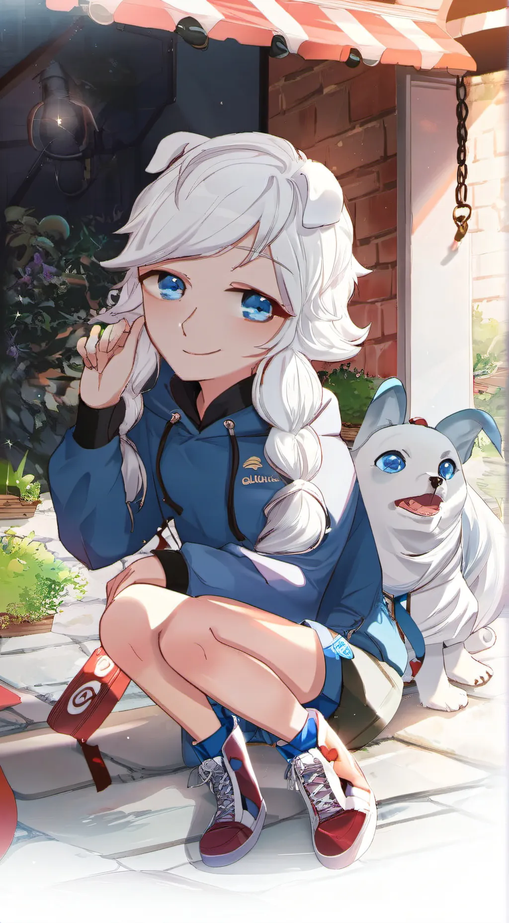 ai character: Cinnamoroll  background