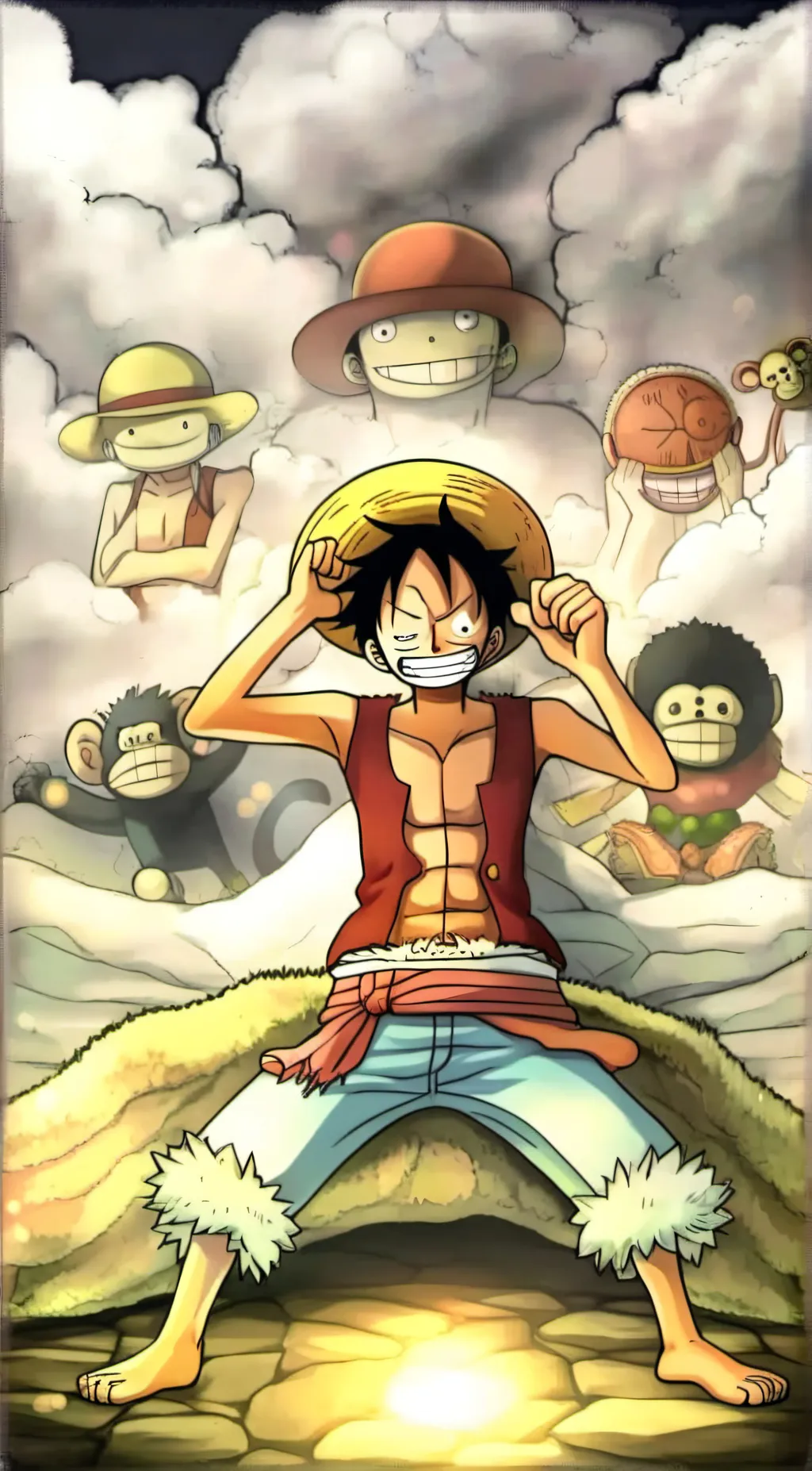 ai character: Monkey.D.Luffy background