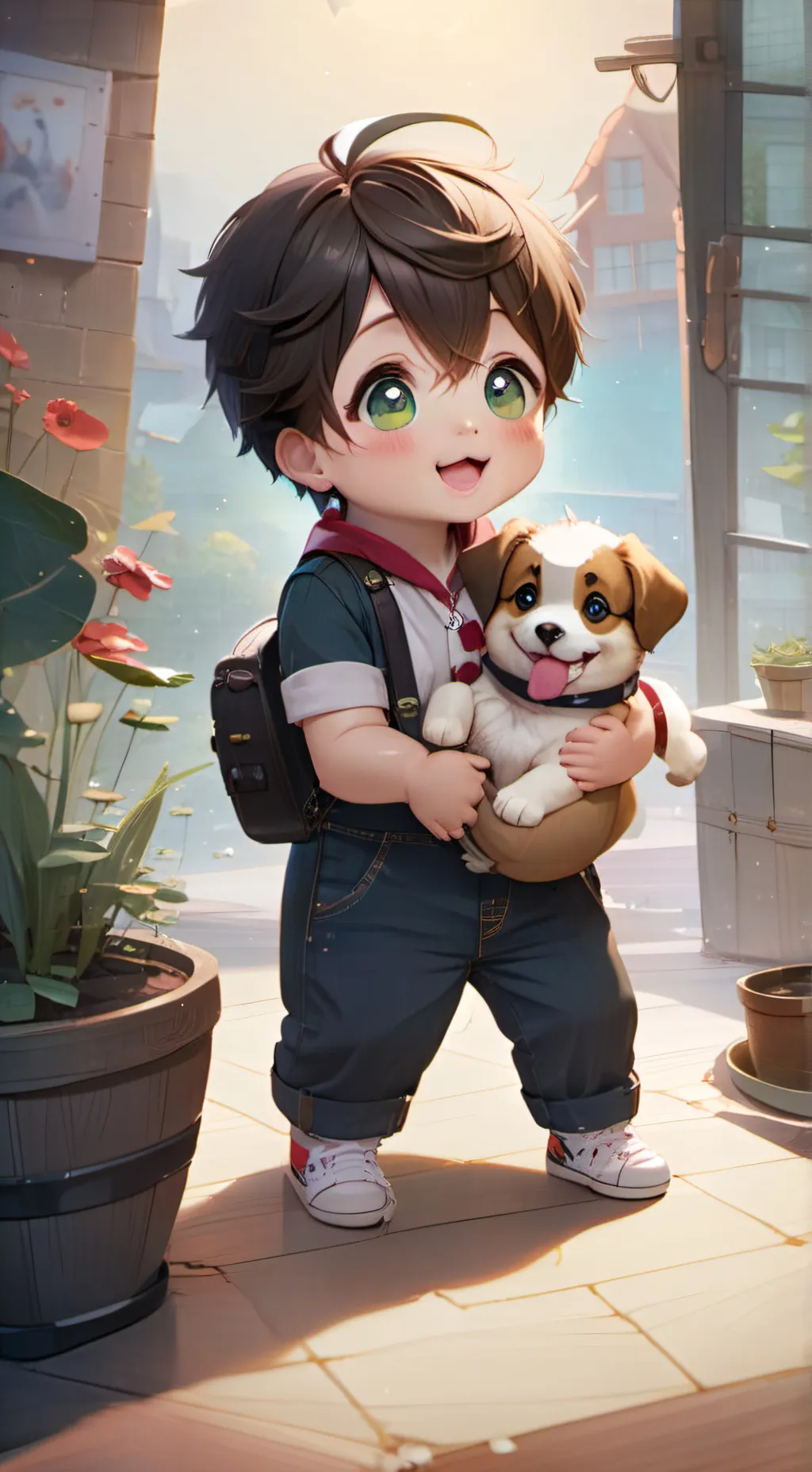 ai character: Puppy Jin background