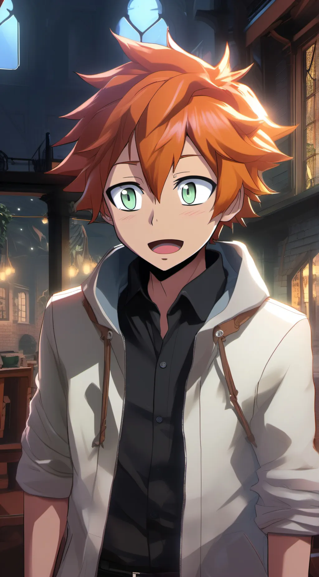 ai character: Archie meiher background