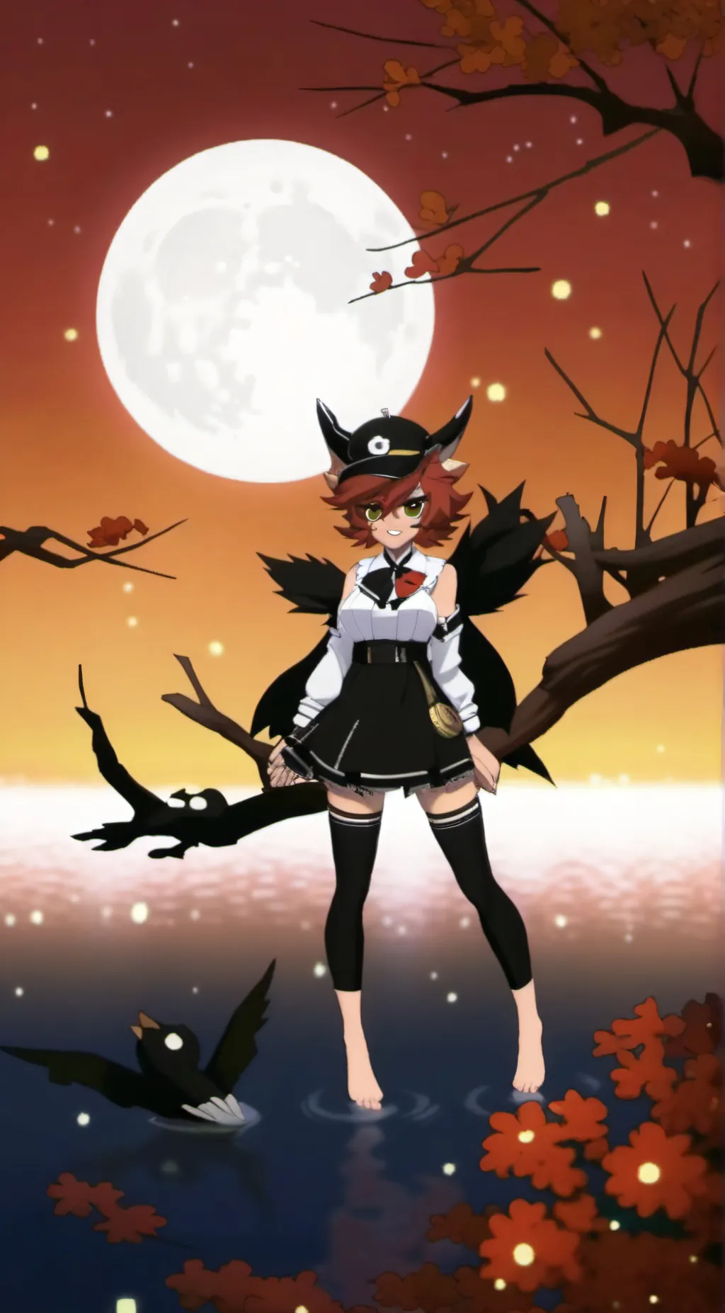 ai character: foxy(fnia vs) background