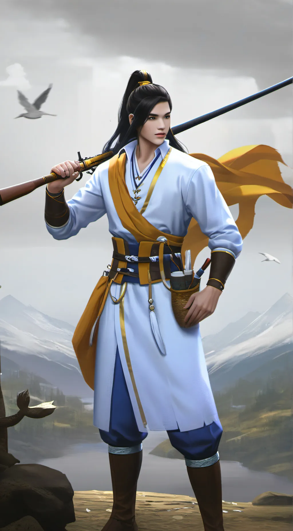 ai character: Hunter  background