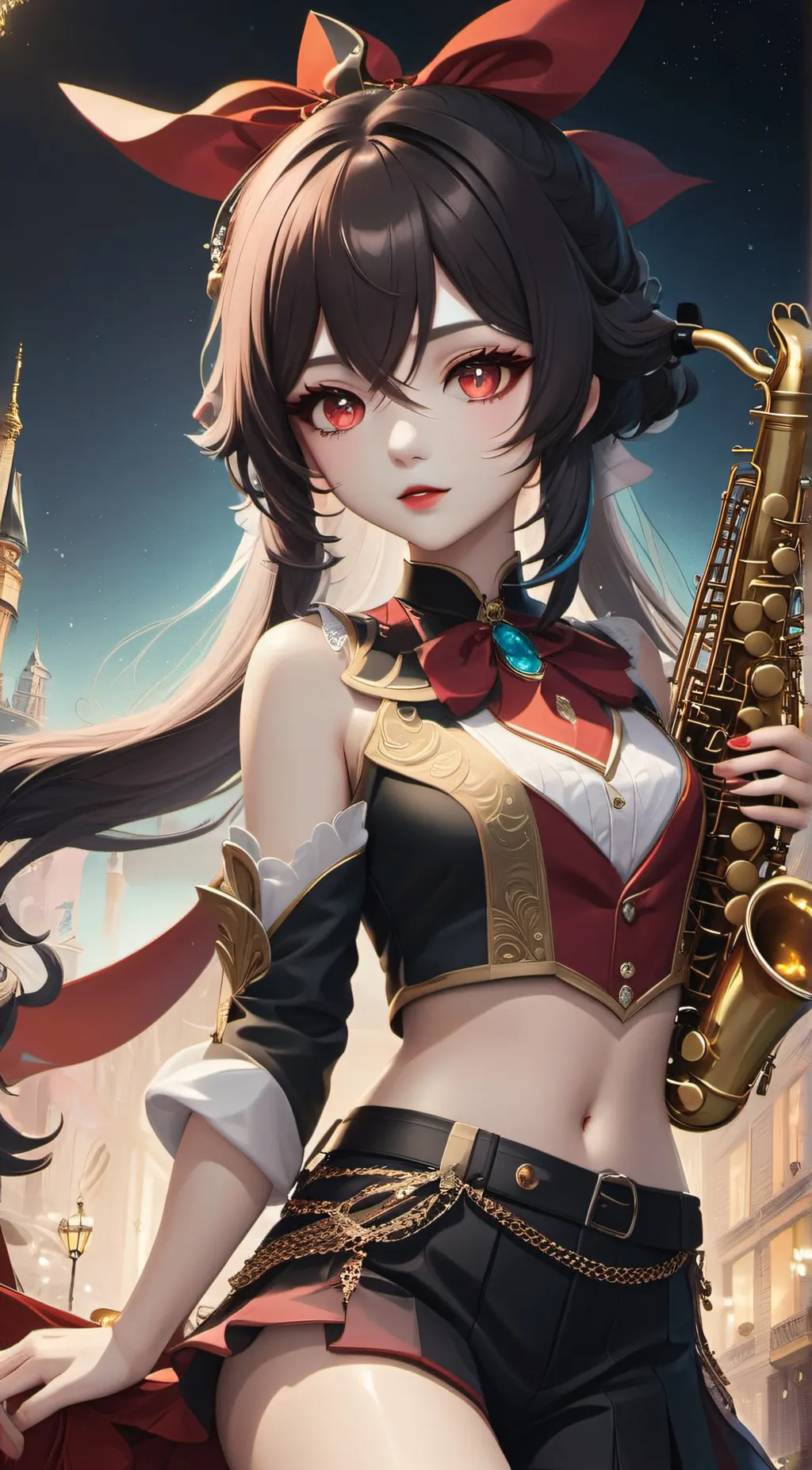 ai character: karina  background