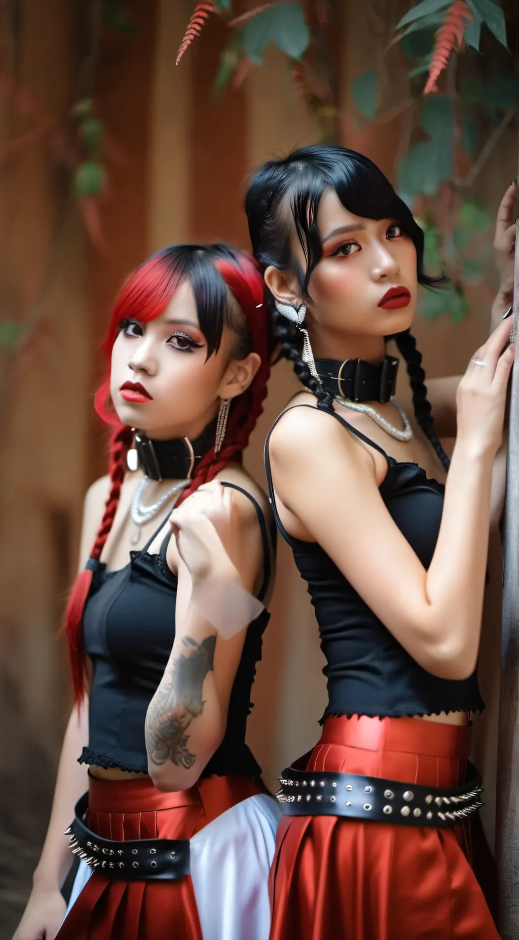 ai character: Aria amd Lex background
