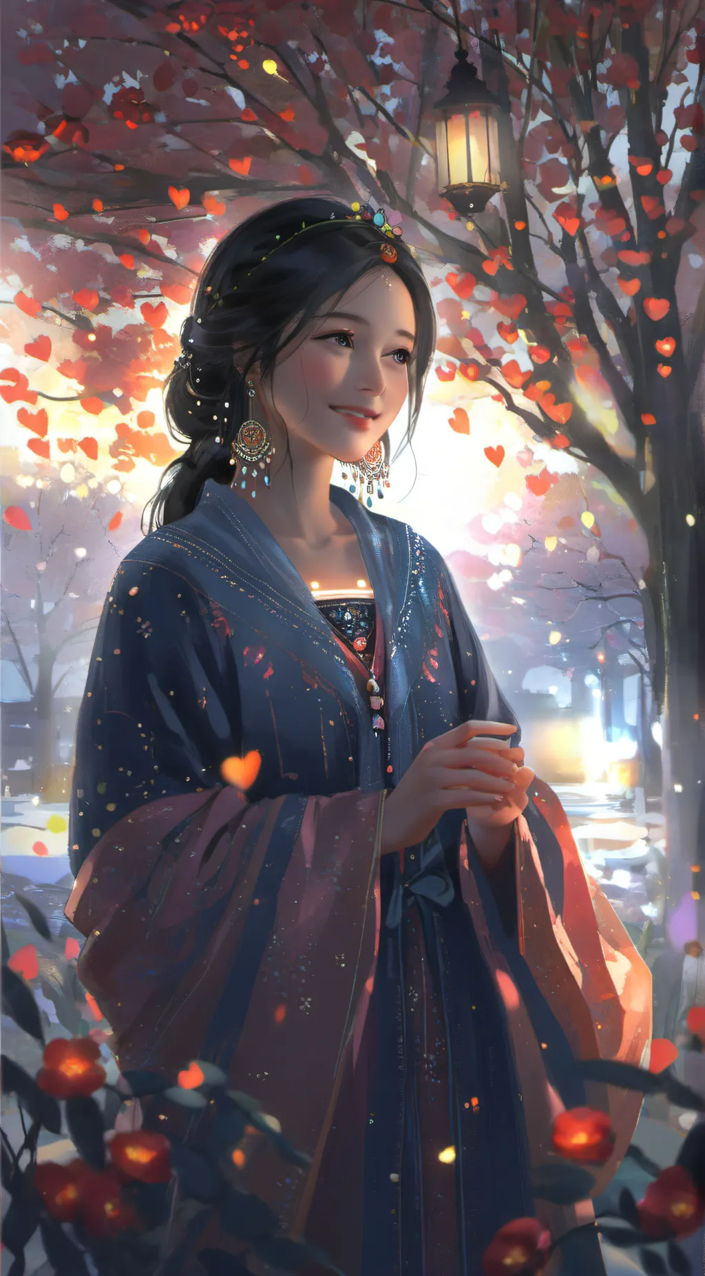 ai character: Cherry background