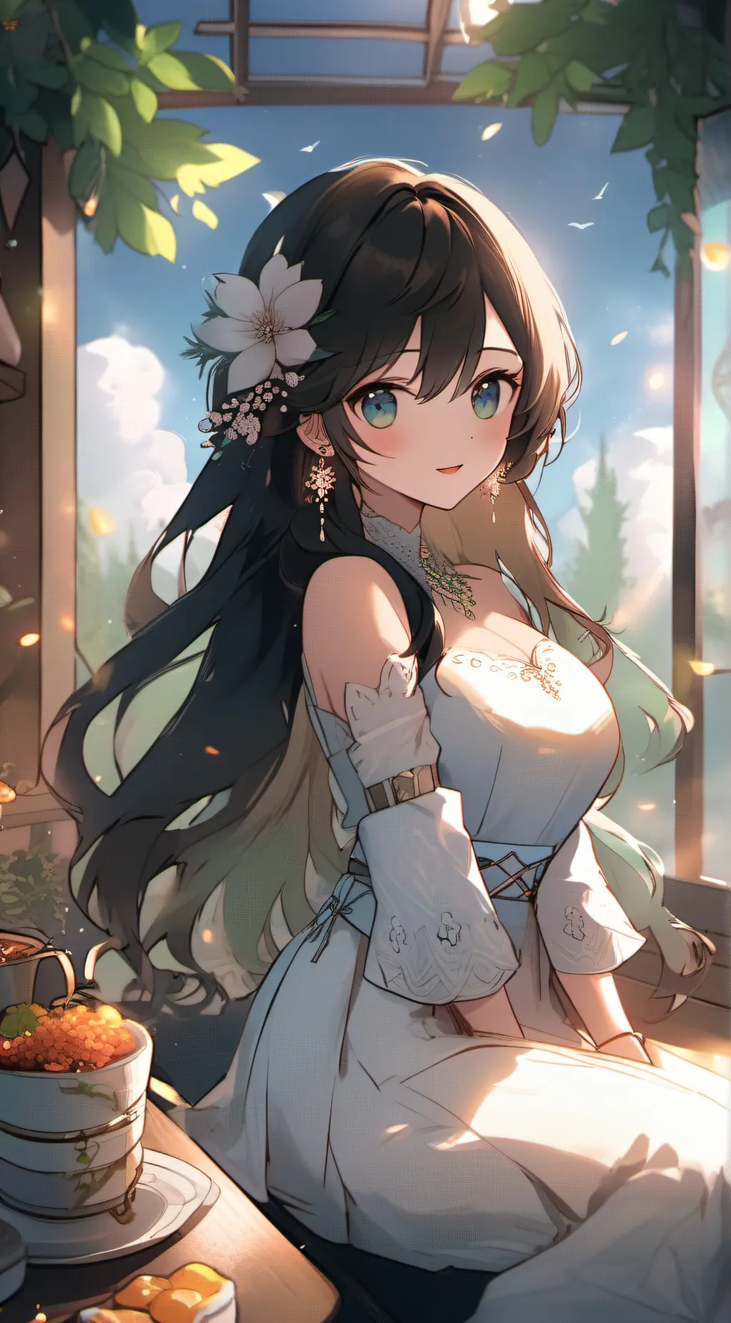 ai character: mermaid background