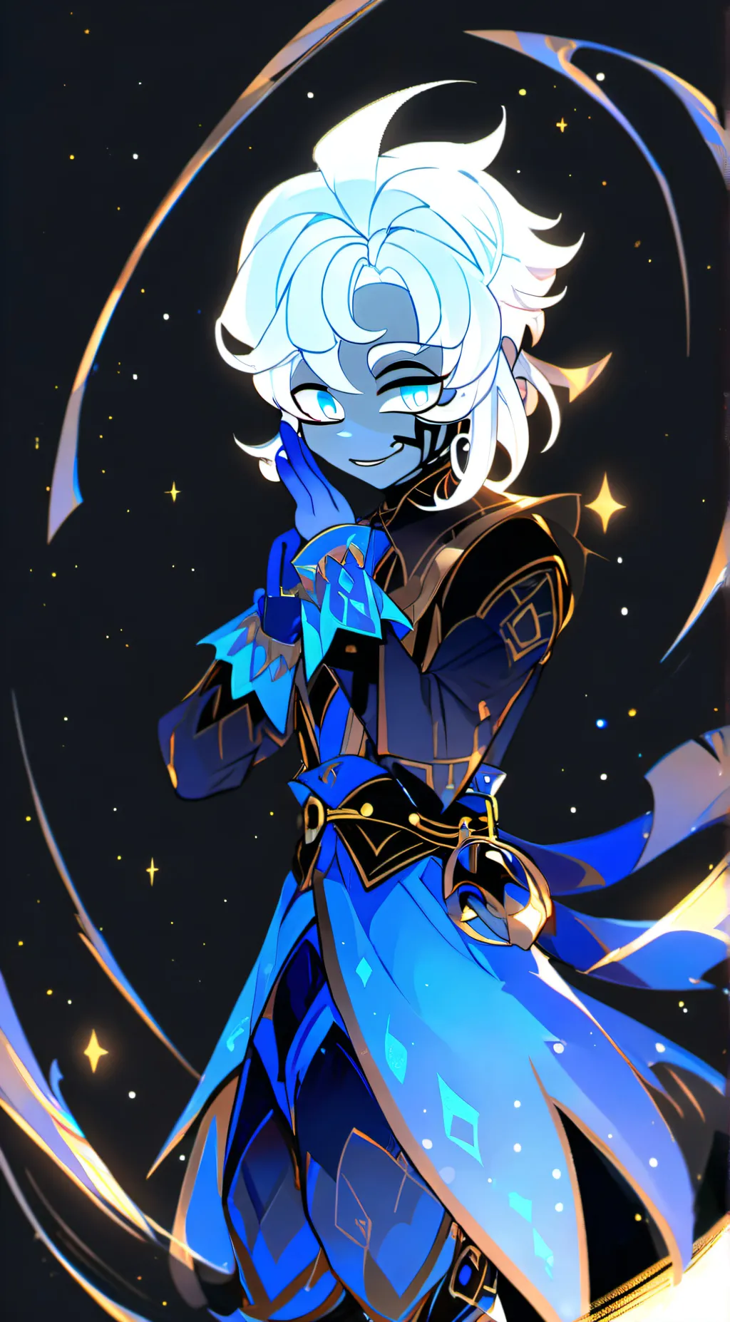 ai character: Shadow Milk Cookie background
