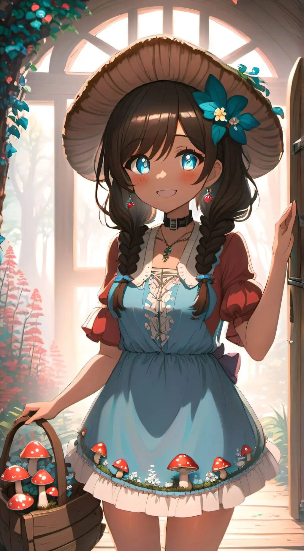 ai character: Azurie  background
