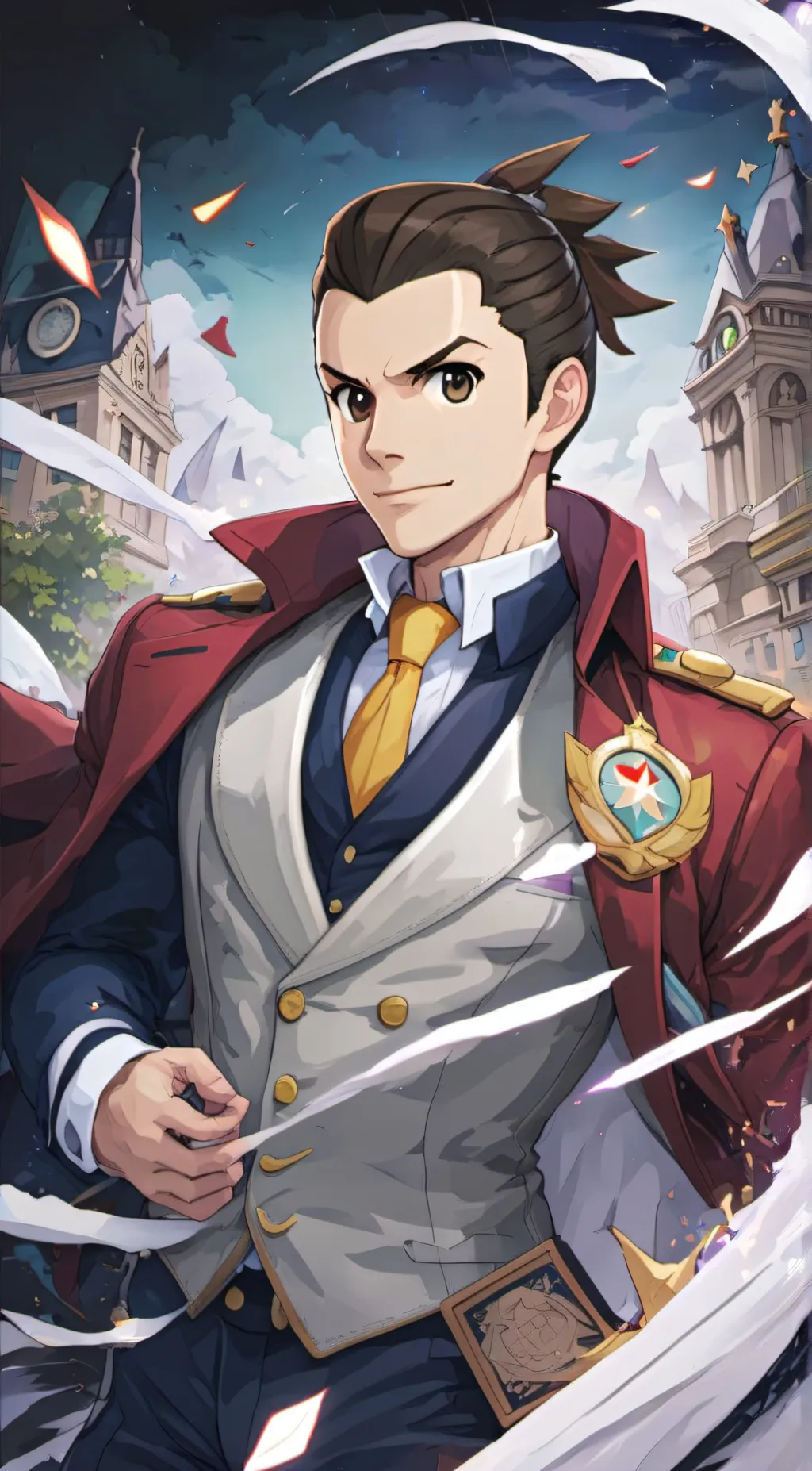 ai character: Apollo Justice background
