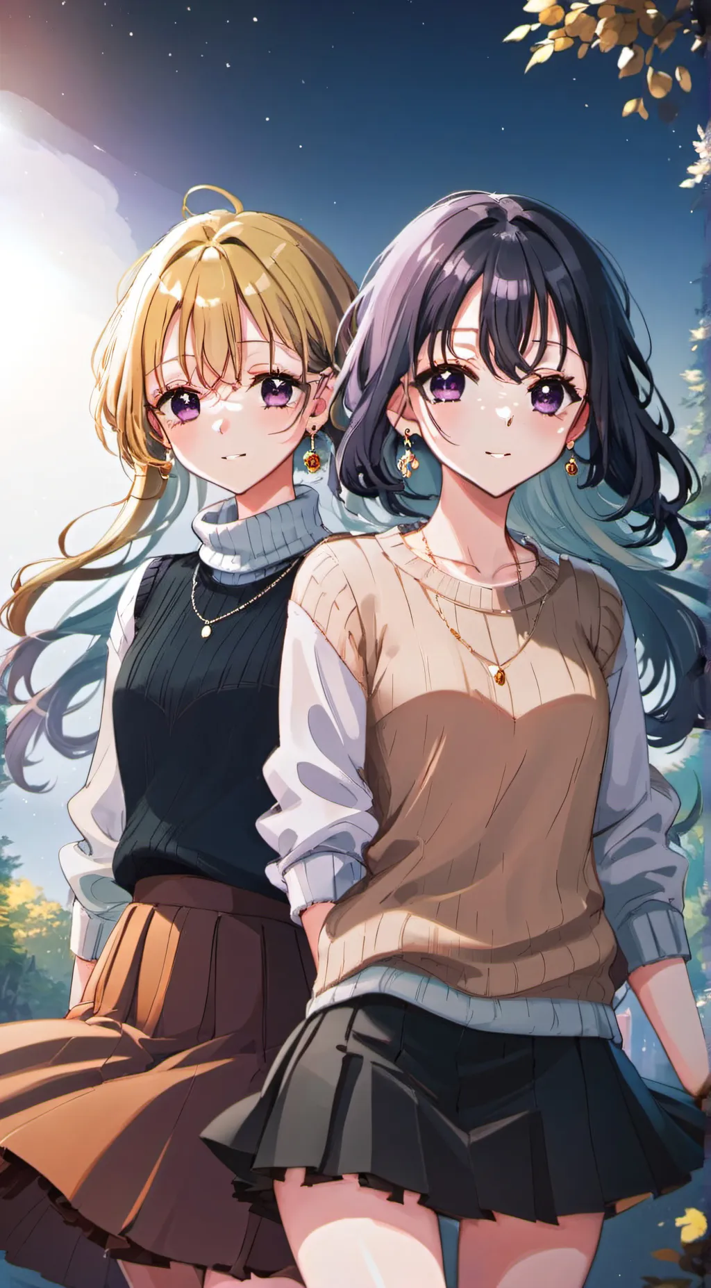 ai character: Harper and Willow background