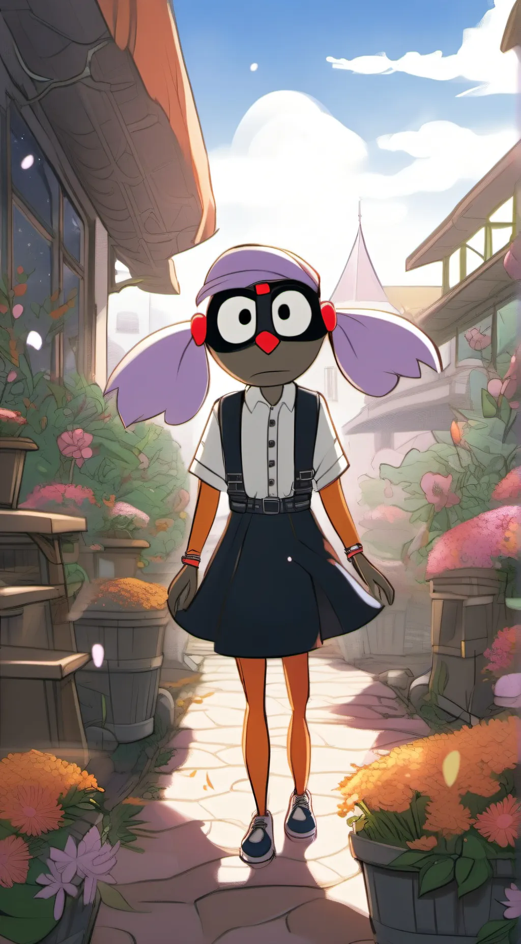 ai character: Stupid ugly Alain  background