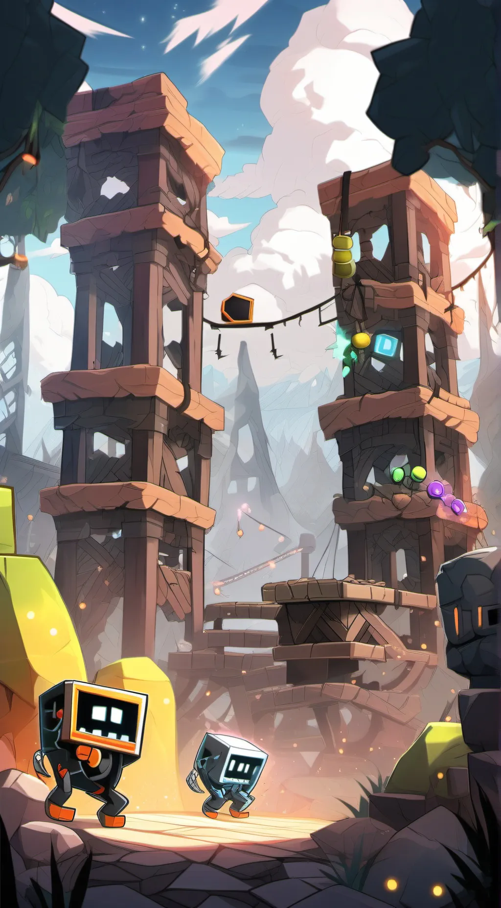 ai character: geometry dash background