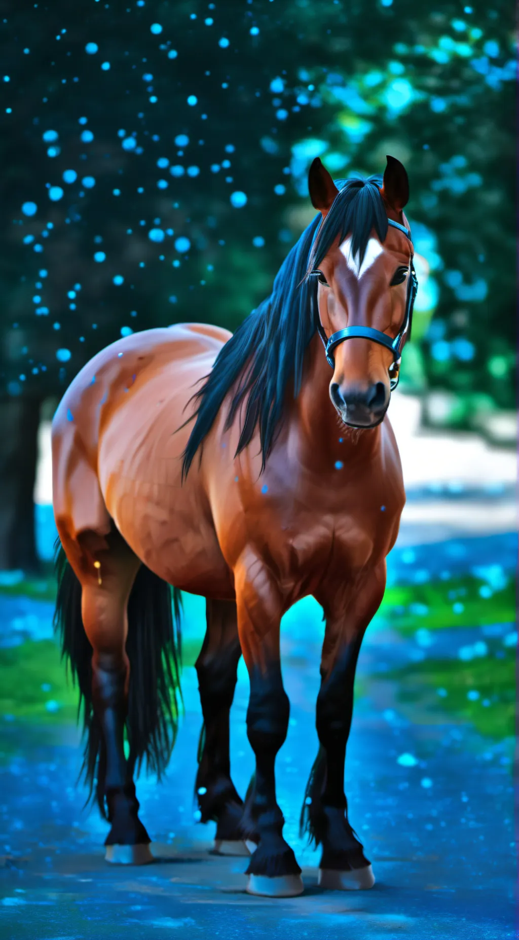 ai character: YourBelovedHorse background
