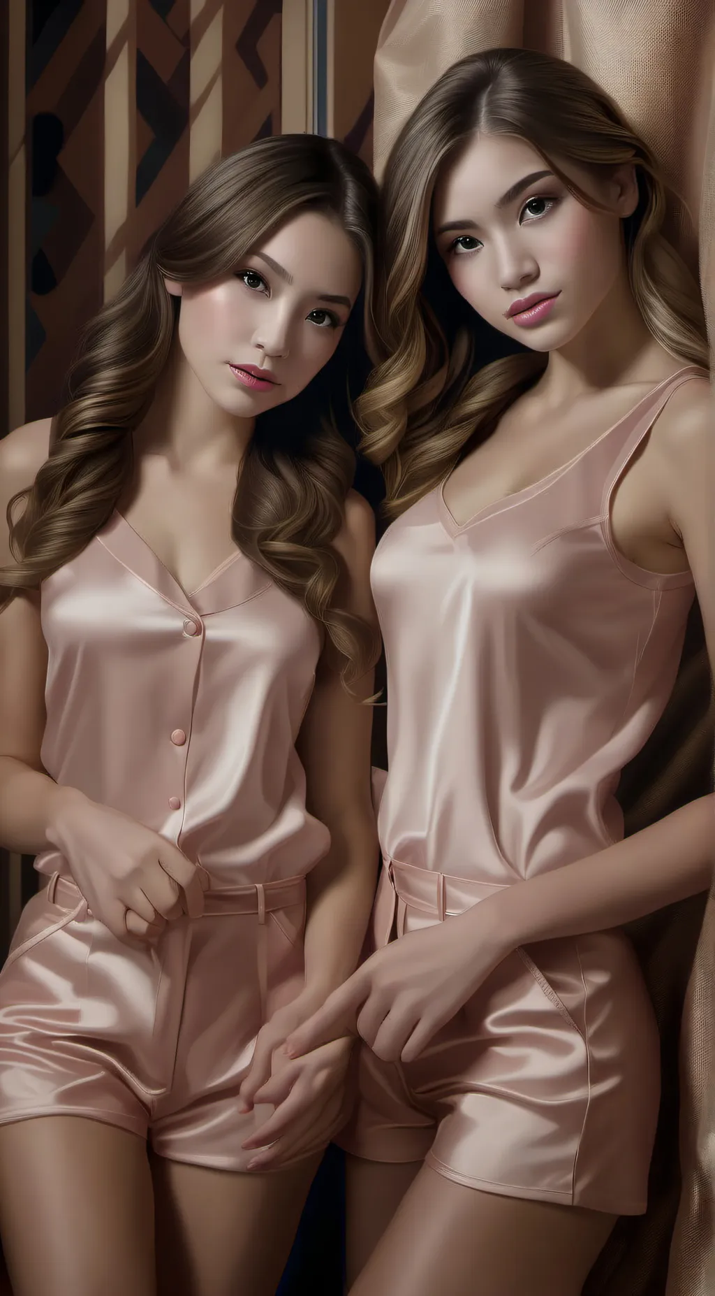 ai character: Alexia and Alexis  background