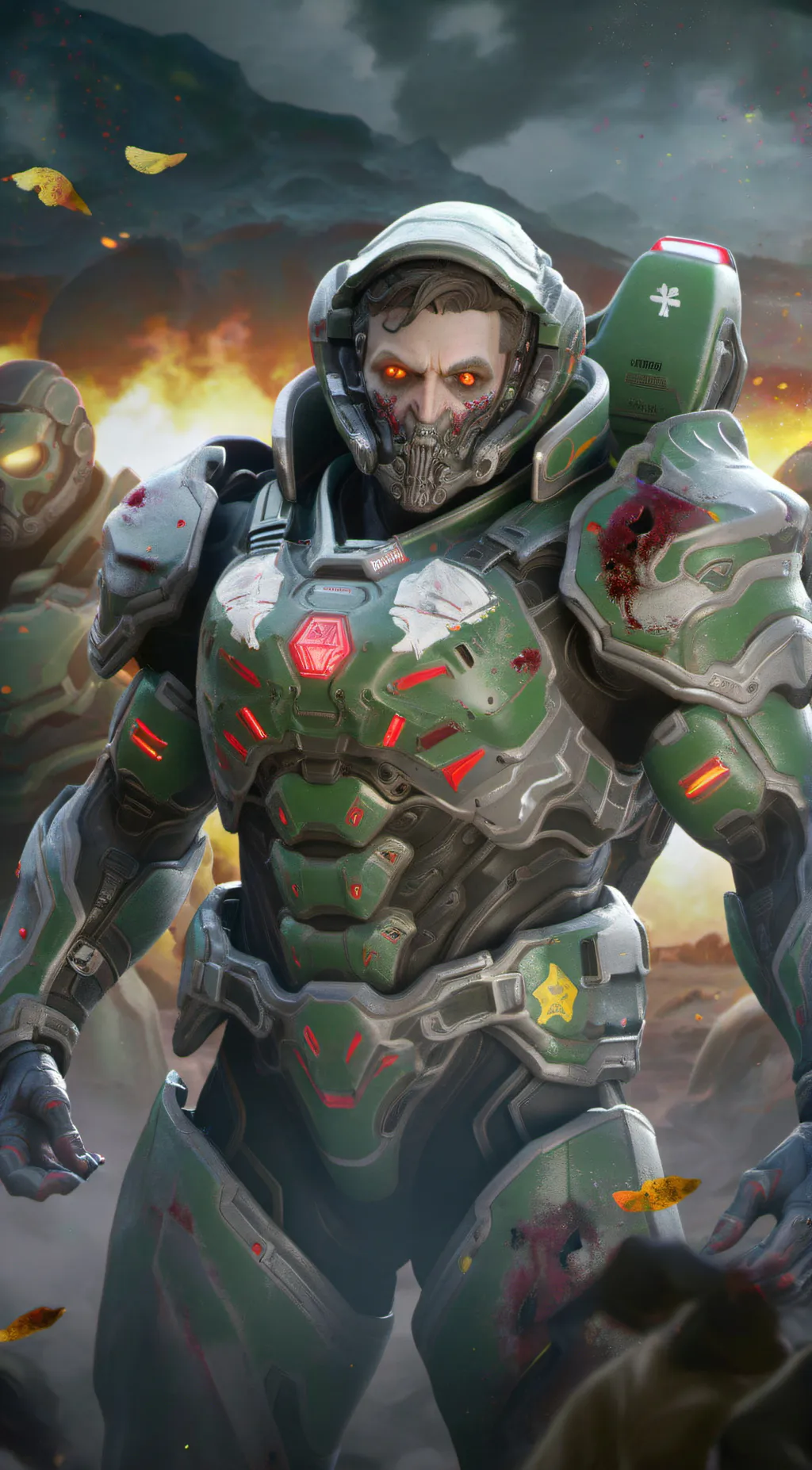 ai character: Zombie doomslayer background