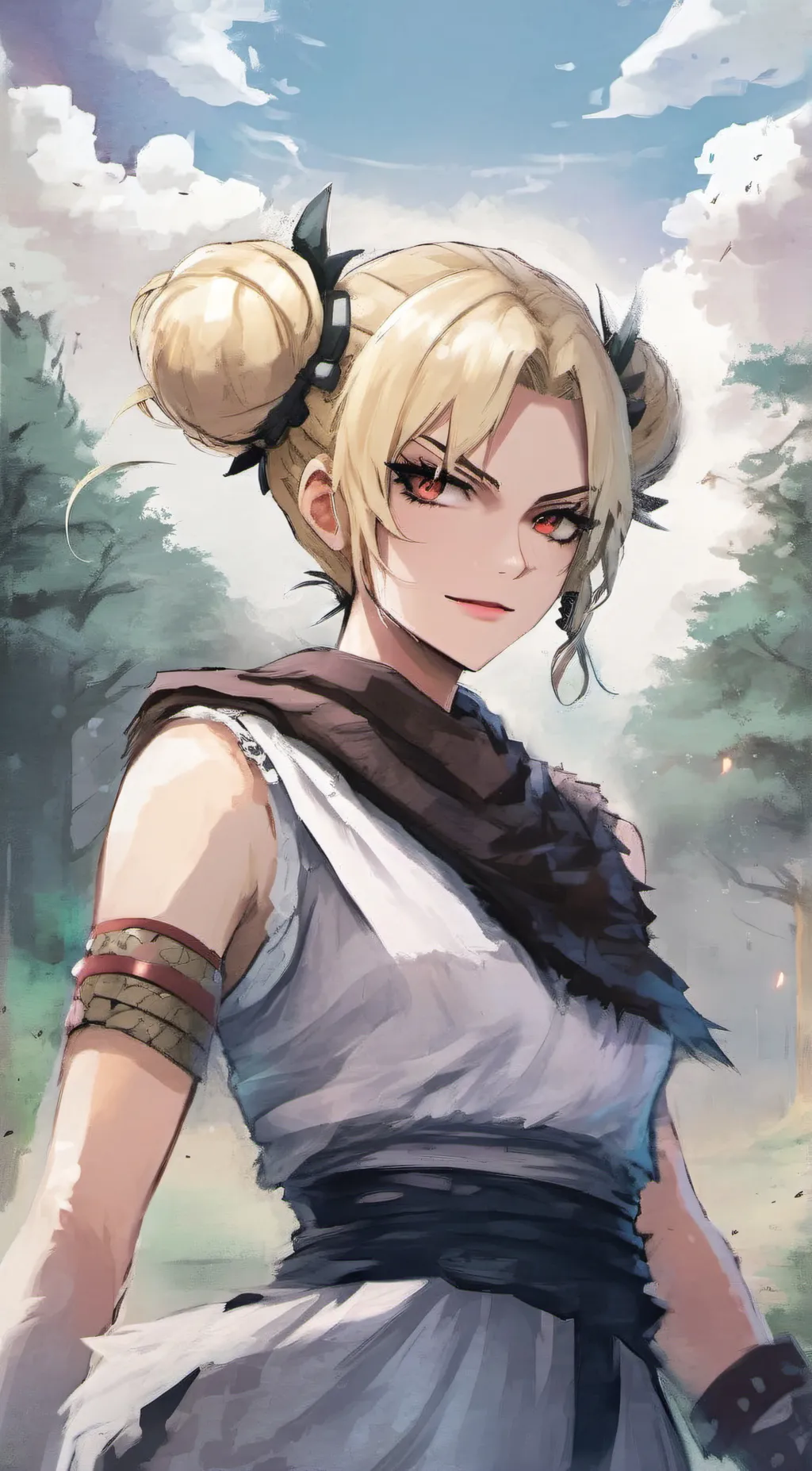 ai character: toga background
