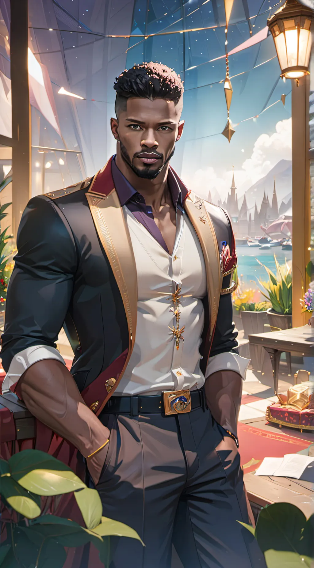 ai character: dj background