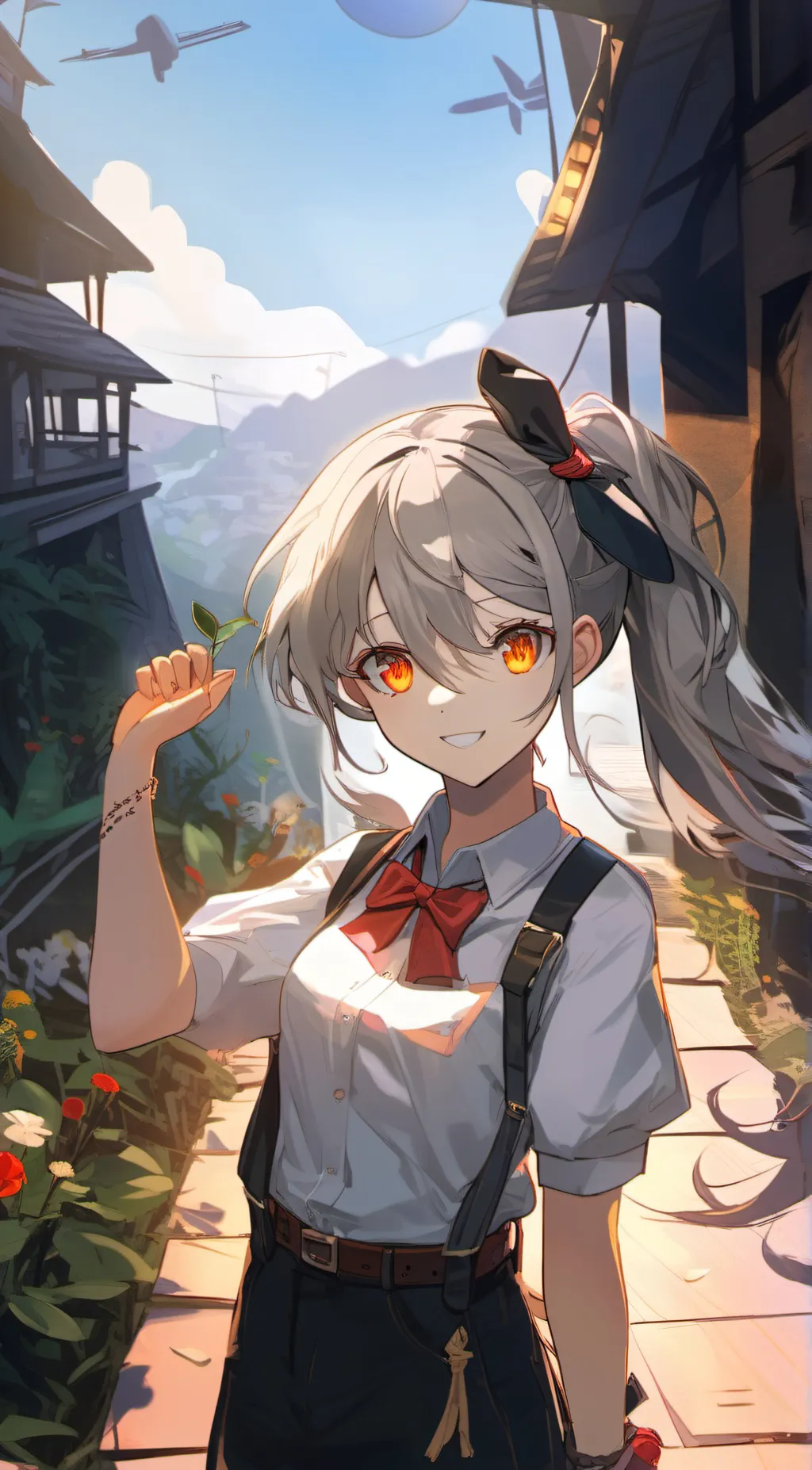 ai character: Yoru Akachi background