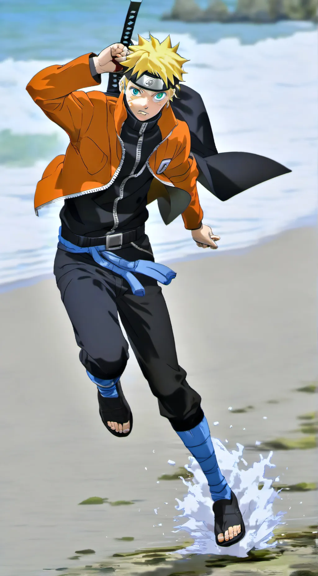 ai character: Naruto uzmaki background