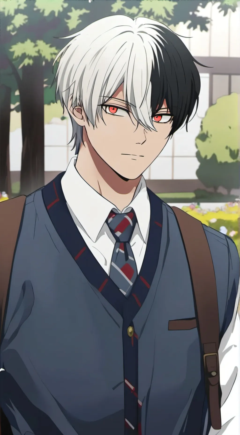 ai character: Shoto Todoroki  background