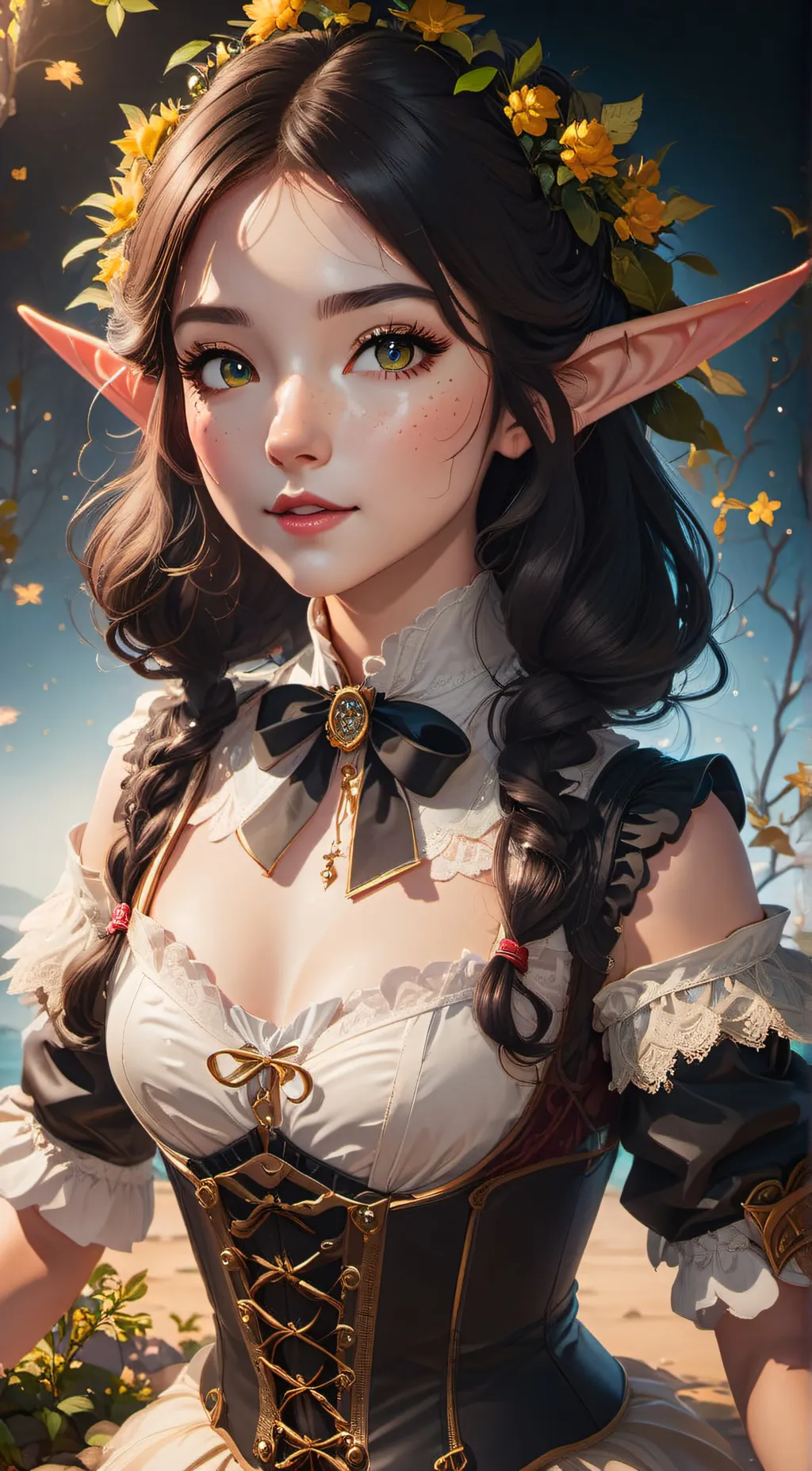 ai character: Elaine Winterwood background