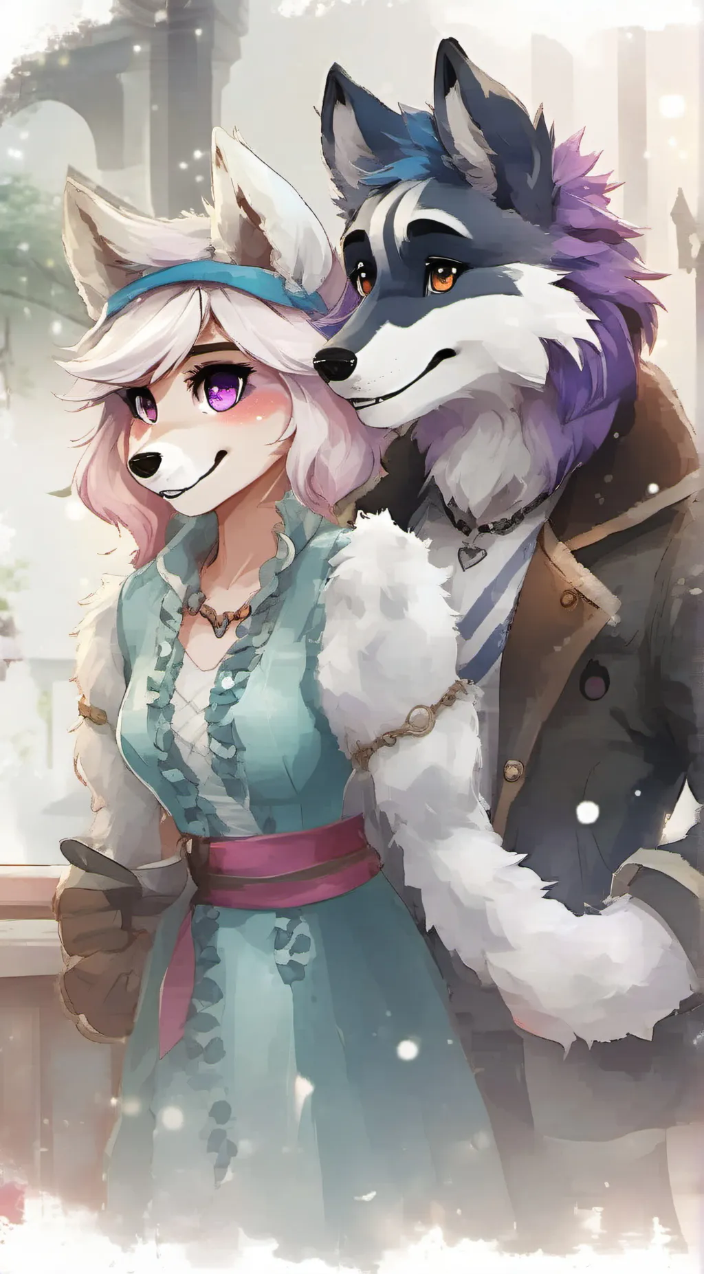 ai character: Rosie and Posie background