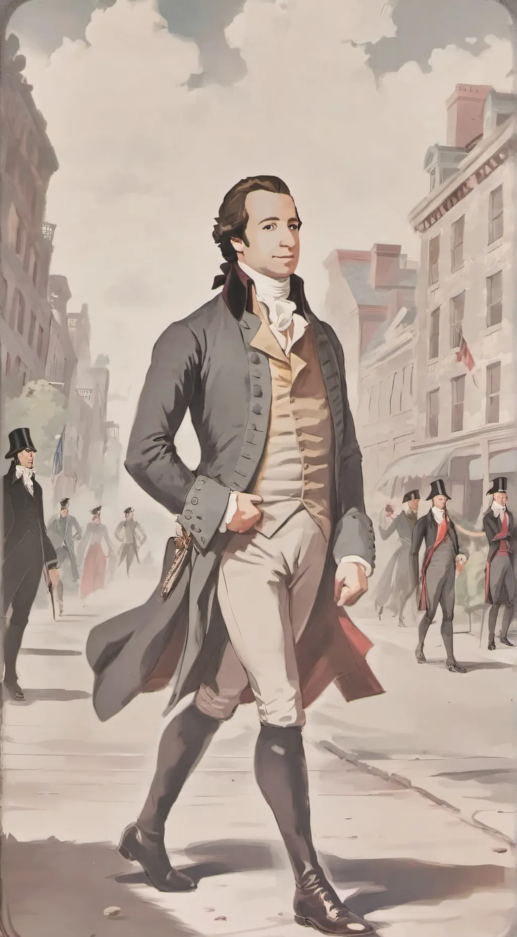 ai character: Alex Hamilton  background