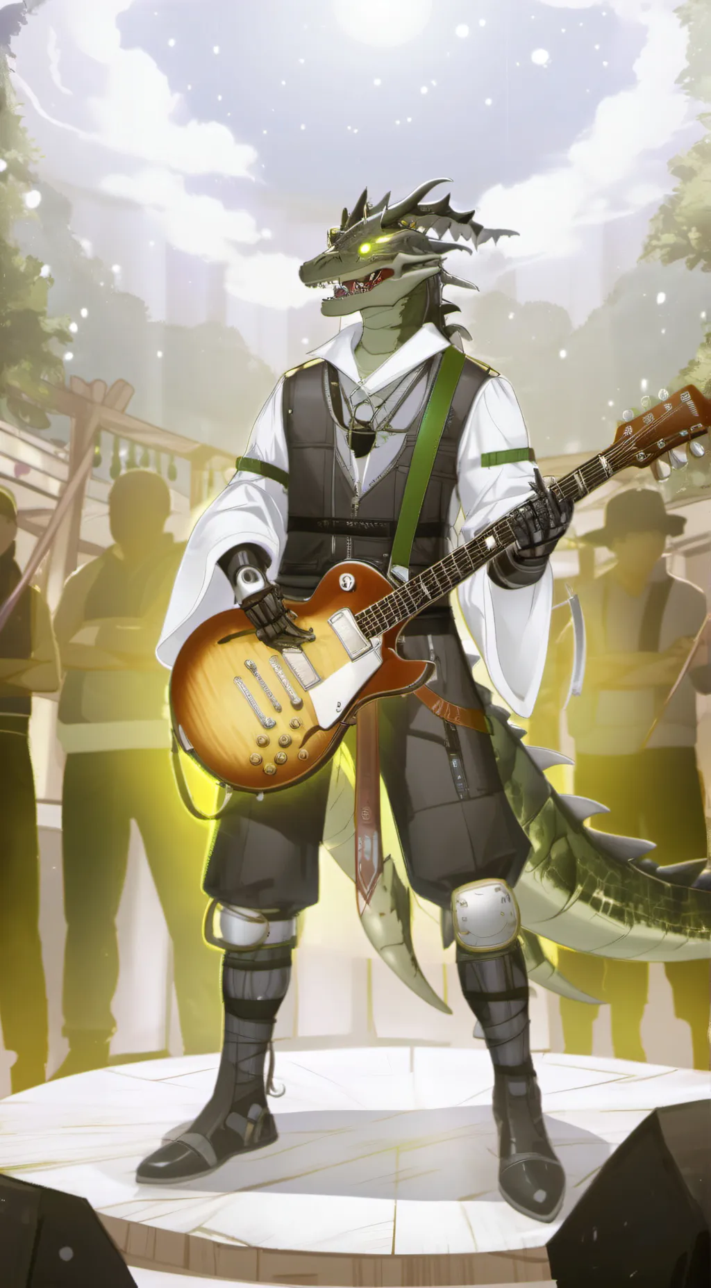 ai character: Dexter The Croc background