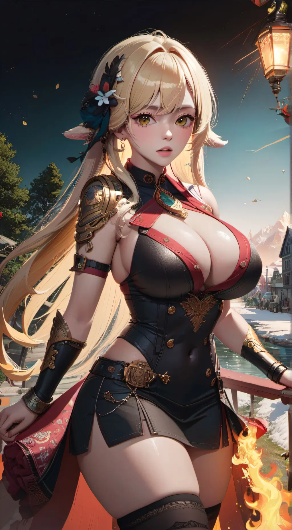ai character: Lillie  background