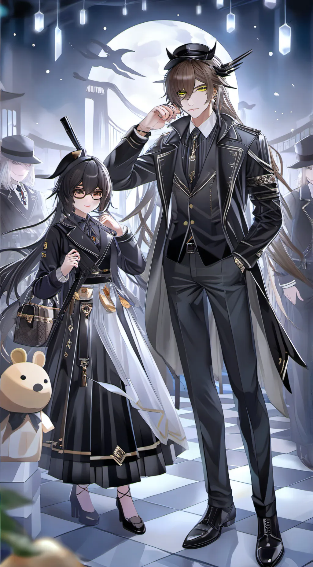ai character: Lylah and ben background