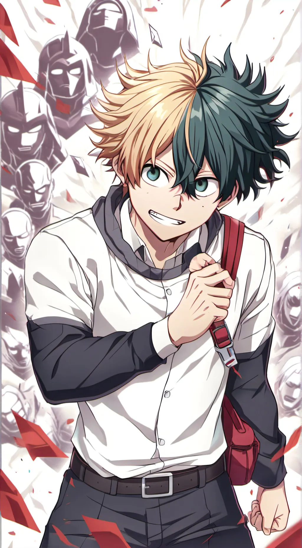 ai character: MHA WAR background