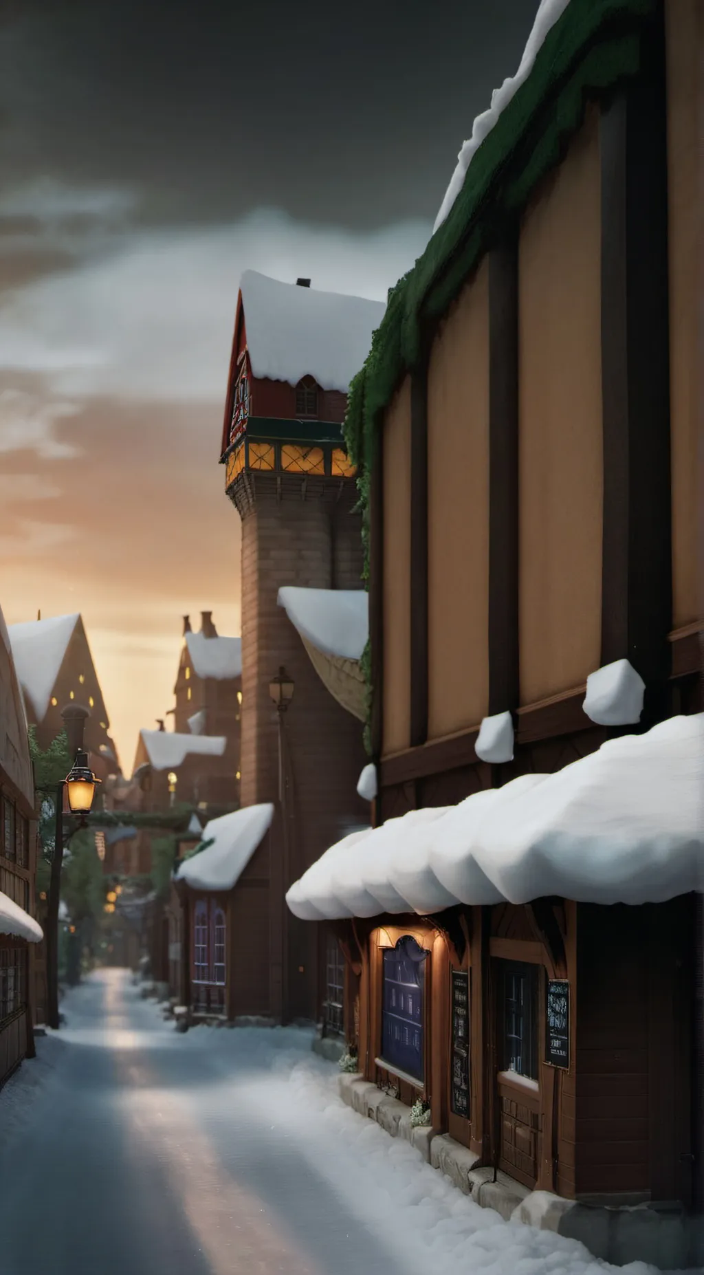 ai character: Undertale snowdin  background