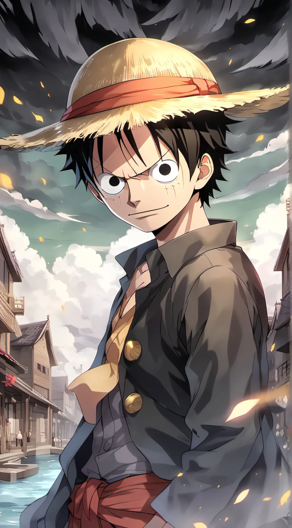 ai character: Luffy background