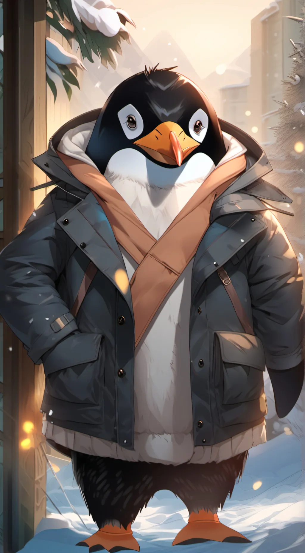ai character: Mr. Penguin background